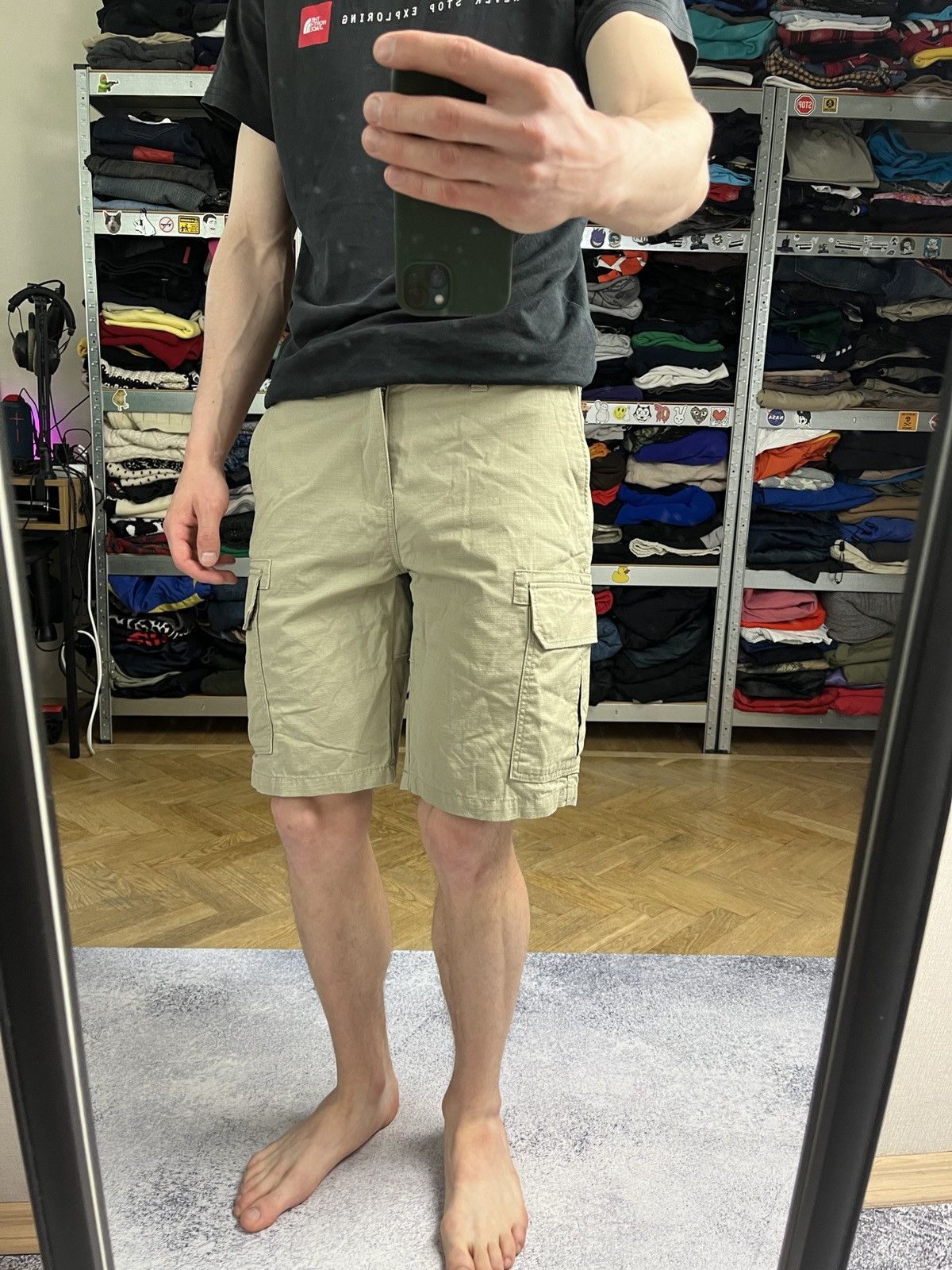 Dickies Crazy Vintage Y2K Dickies Cargo Shorts Baggy Workwear Skater Size US 30 / EU 46 - 4 Thumbnail