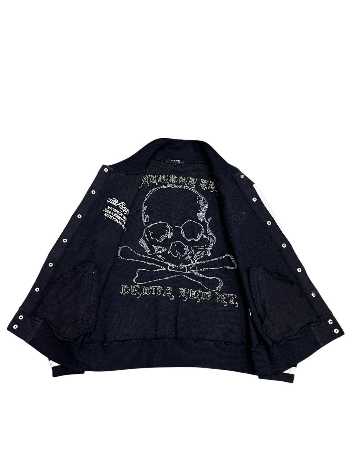 In The Attic 💀Vtg IN THE ATTIC Punk Varsity Jacket Death Brothers Skull Size US M / EU 48-50 / 2 - 7 Thumbnail