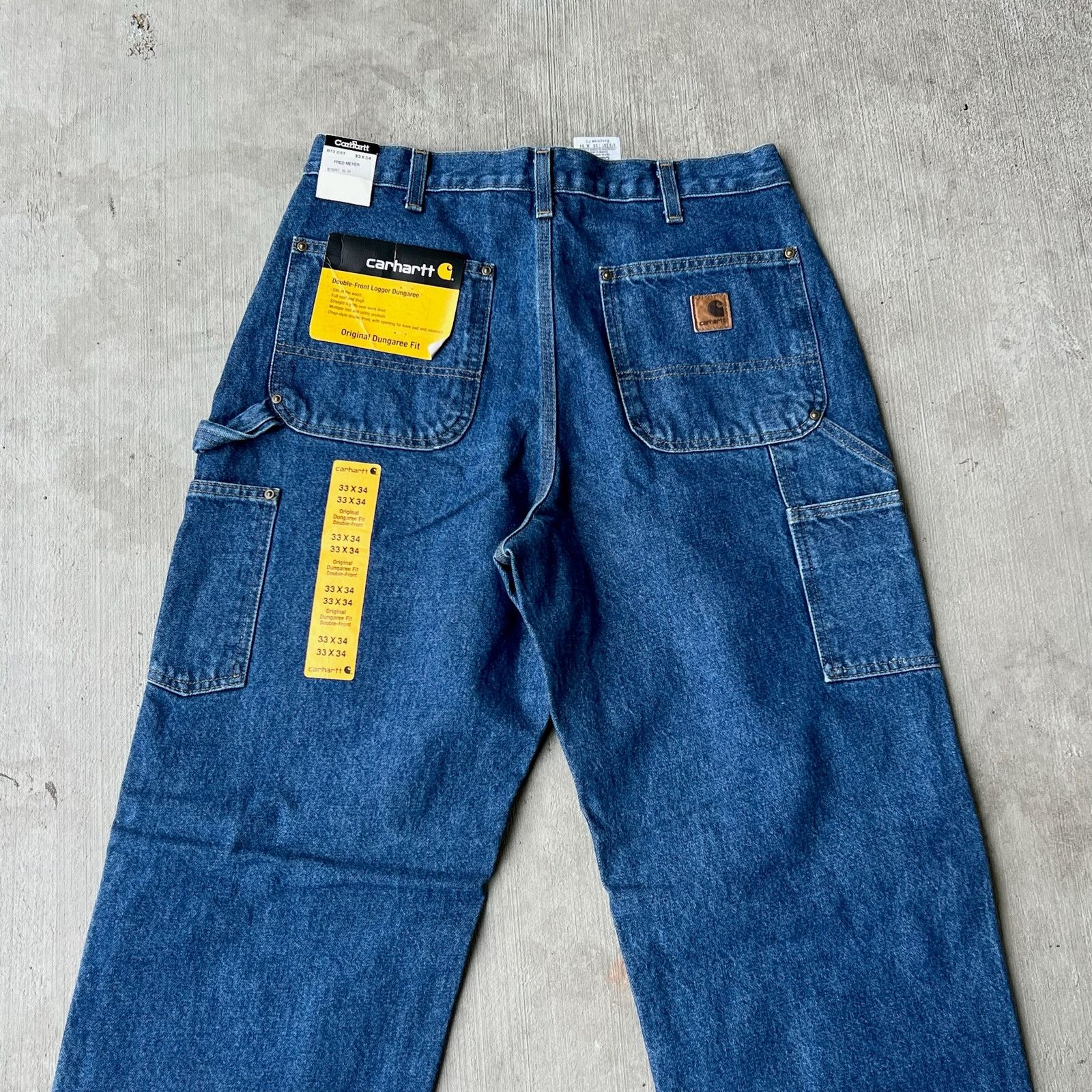 Carhartt × Vintage Carhartt denim blue jean double knee work carpenter pants Size US 31 - 5 Thumbnail