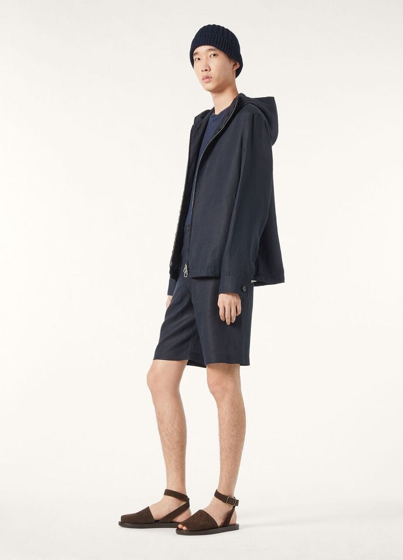 Loro Piana o1w1db10226 FAP0615 Dennis Blouson Jacket in Blue Size US L / EU 52-54 / 3 - 2 Thumbnail