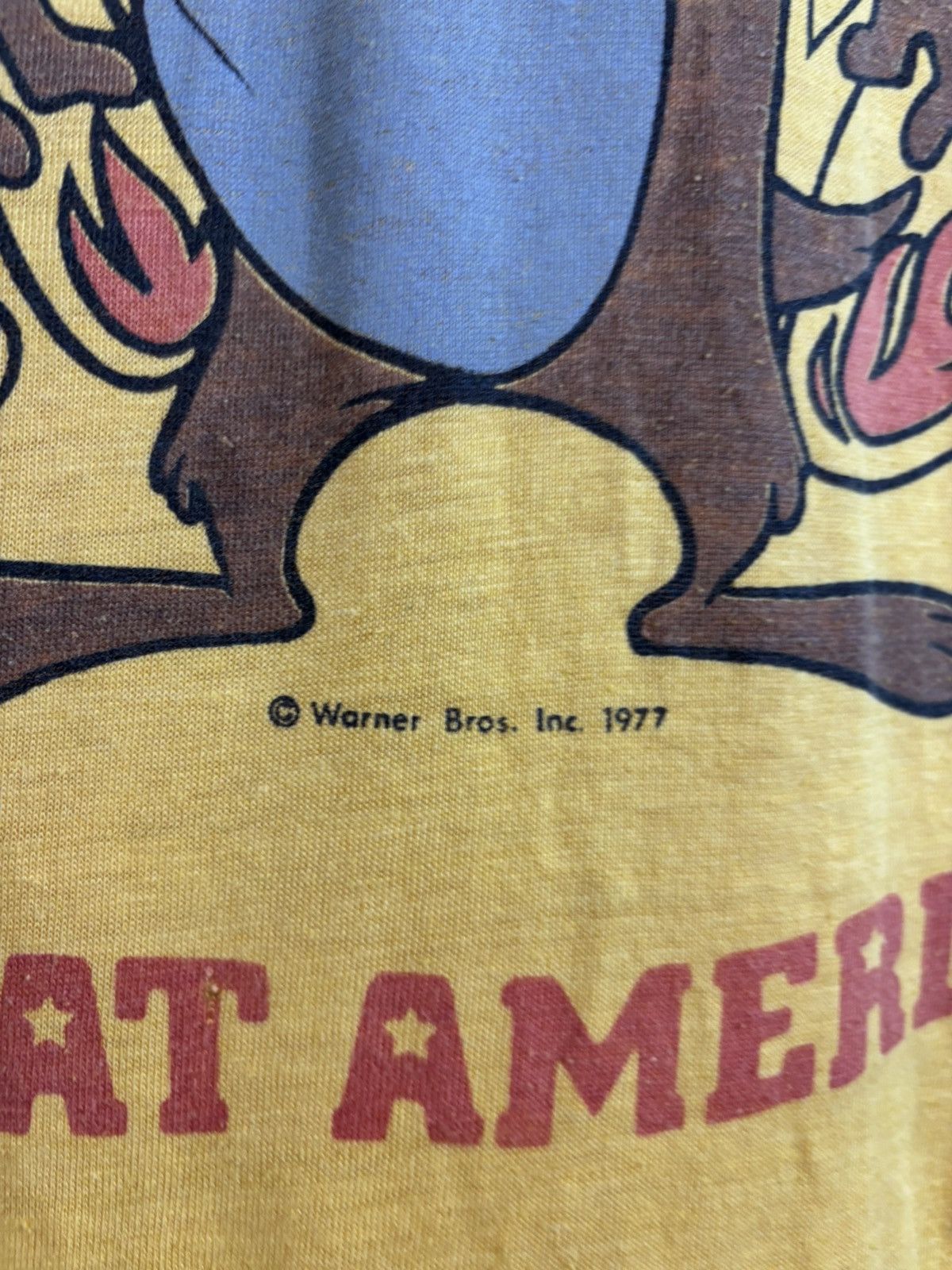 Vintage × Warner Bros Vintage 70’s Tazmania Marriotts Great America Tshirt Size US M / EU 48-50 / 2 - 3 Thumbnail