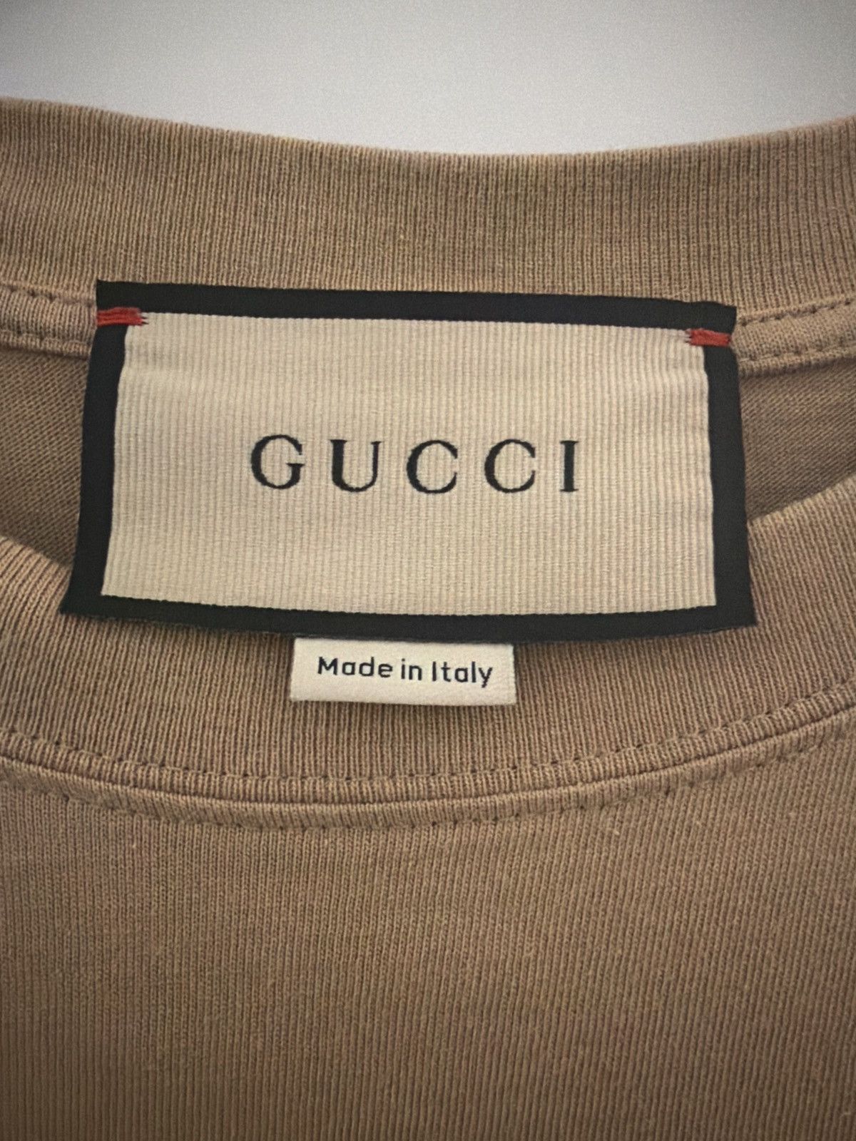 Gucci Gucci Mirror Logo Graphic T-Shirt Beige Purple Yellow Size Size US M / EU 48-50 / 2 - 3 Thumbnail