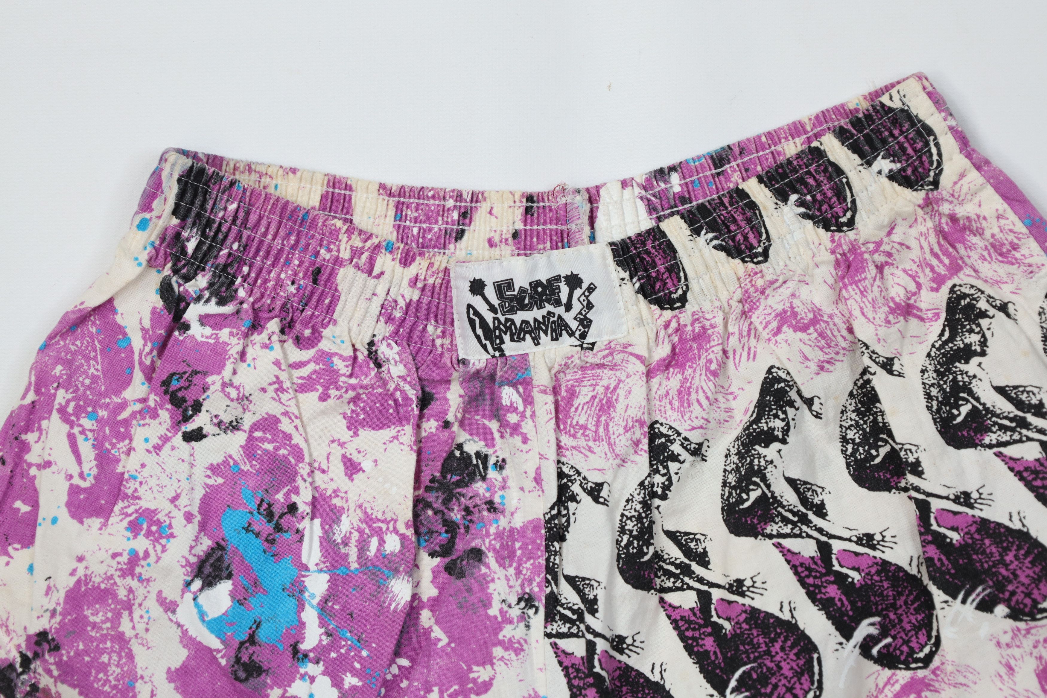Vintage Vintage 90s Streetwear Surf All Over Print Shorts Cotton Size US 30 / EU 46 - 2 Thumbnail