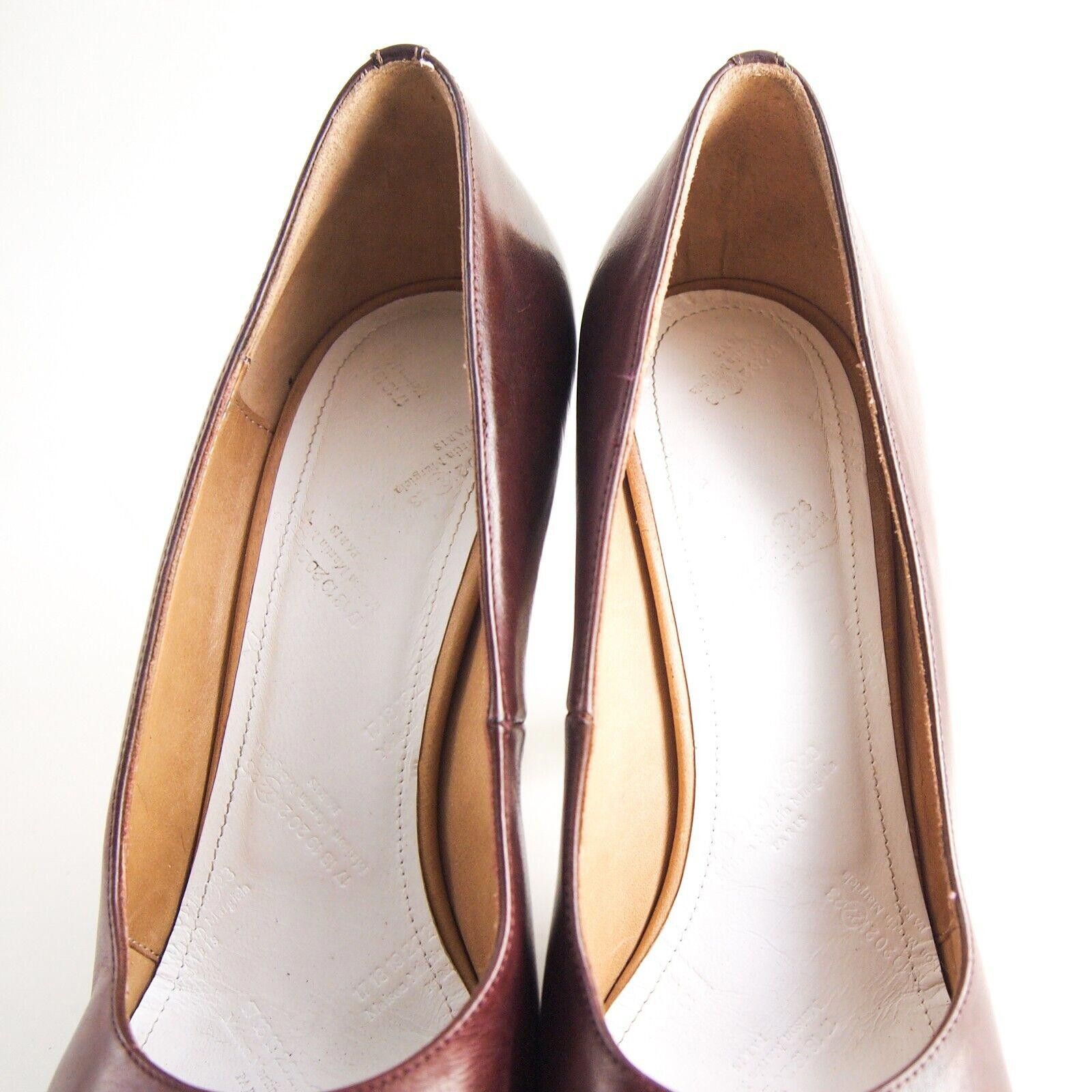 Maison Margiela Maison Margiela Pumps Burgundy Leather Size US 9 EU 39 Size US 9 / IT 39 - 4 Thumbnail