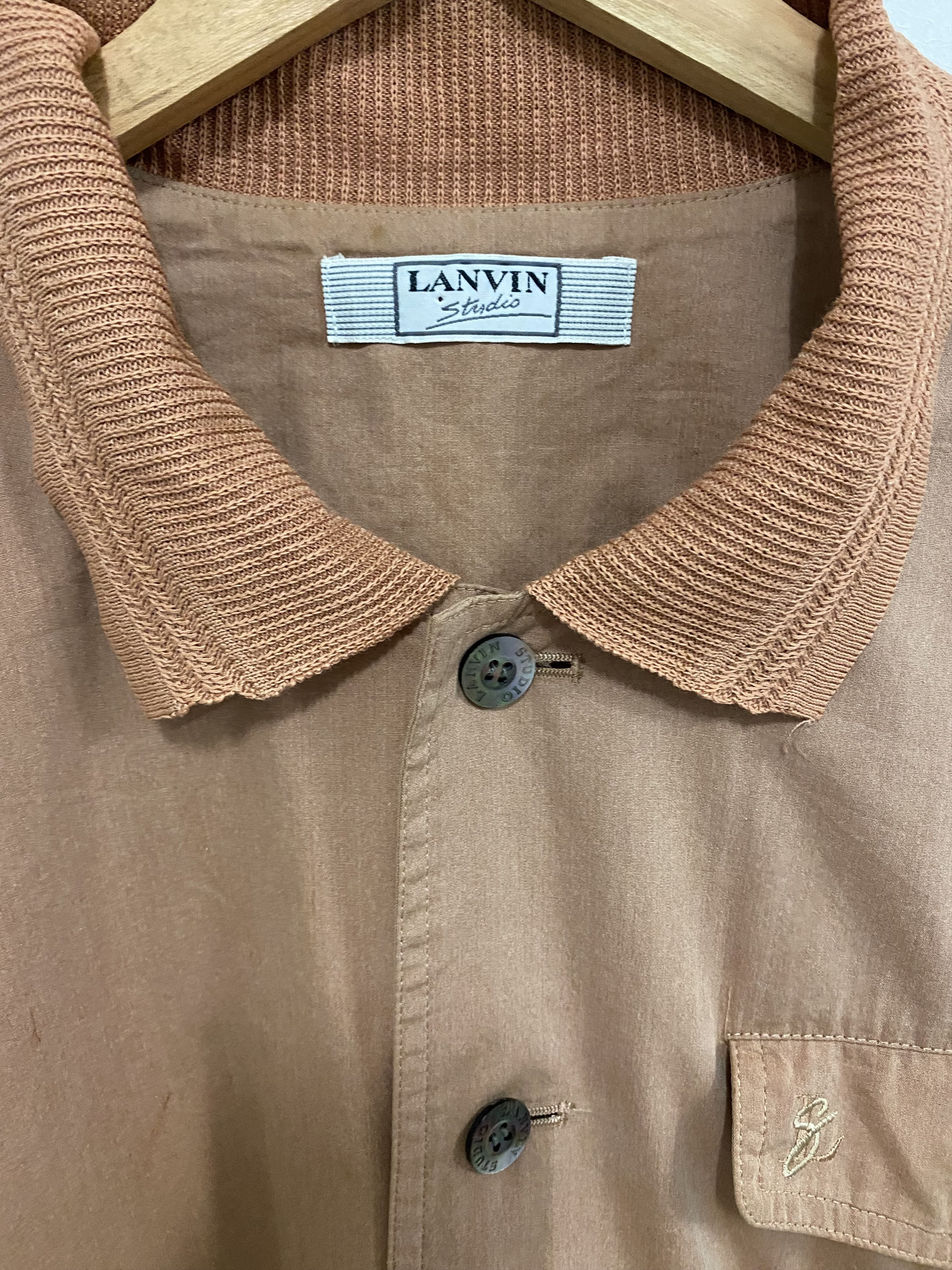 Lanvin Vintage Lanvin Studio Sun Faded Light Bomber Jacket Size US M / EU 48-50 / 2 - 3 Thumbnail