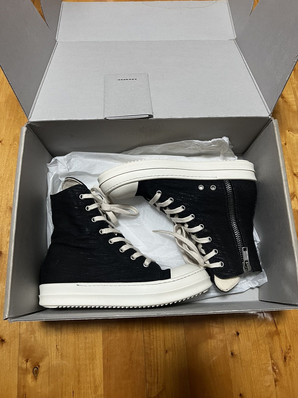 Rick Owens Drkshdw Rick owens ramones high top sneakers sz 37 Size US 7 / IT 37 - 11 Thumbnail