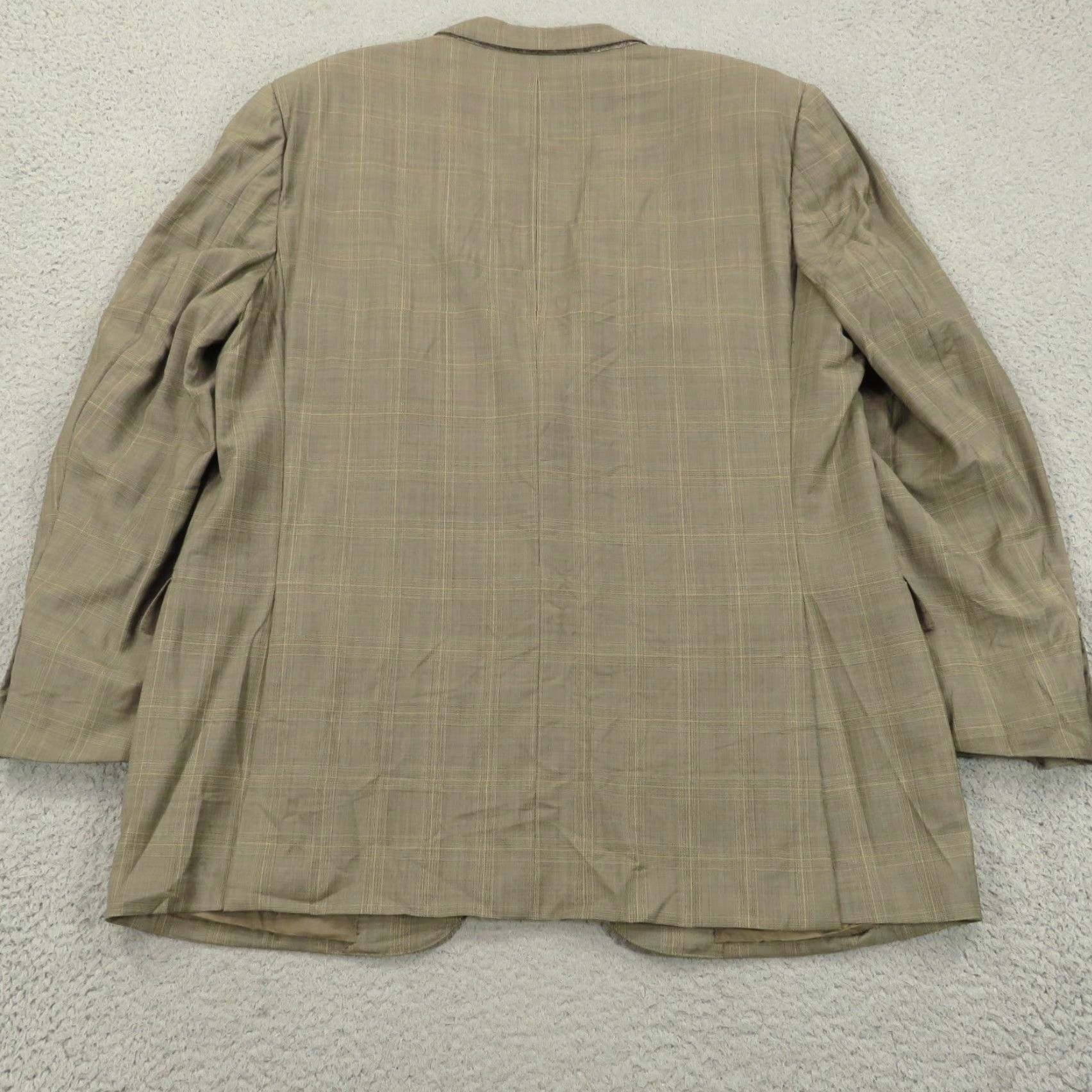 Ermenegildo Zegna Ermenegildo Zegna Trofeo Suit 46R Glencheck Wool Tan Jacket Cuffed Trouser 40x32 Size US 30 / EU 46 - 4 Thumbnail