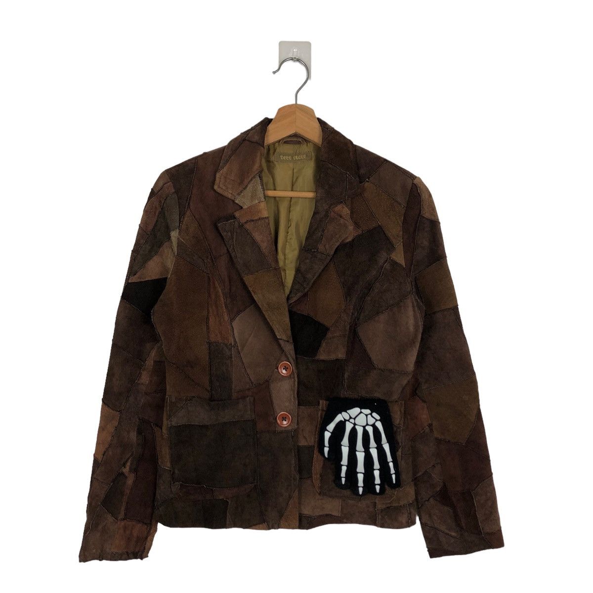 Japanese Brand 🔥90s VINTAGE SOFT LEATHER JACKET BODY SHAKE JAPAN PATCHWORK Size US M / EU 48-50 / 2 - 1 Thumbnail