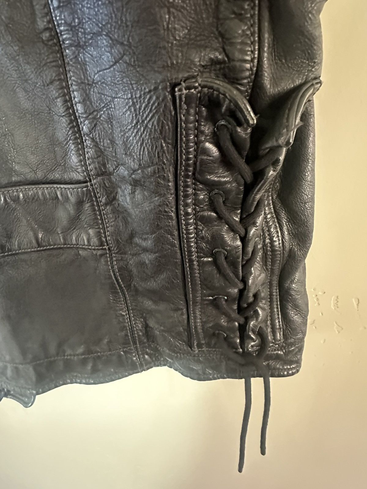 Polo Ralph Lauren Very Rare Polo Ralph Lauren Leather Motorcycle Vest Size US XL / EU 56 / 4 - 8 Thumbnail