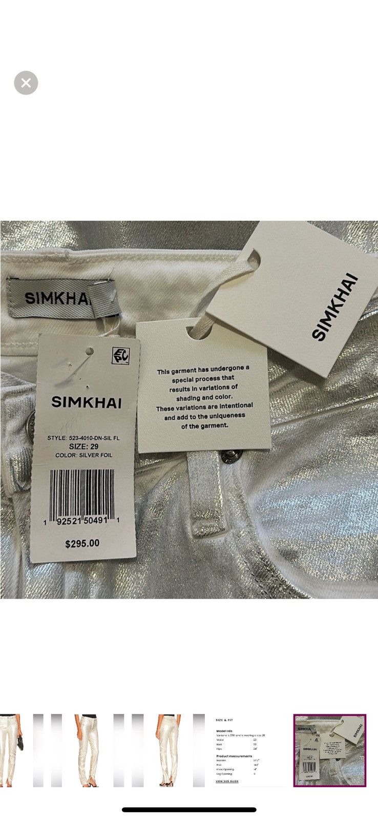 Simkhai Simkhai Skinny Jeans Size 30" / US 8 / IT 44 - 8 Thumbnail