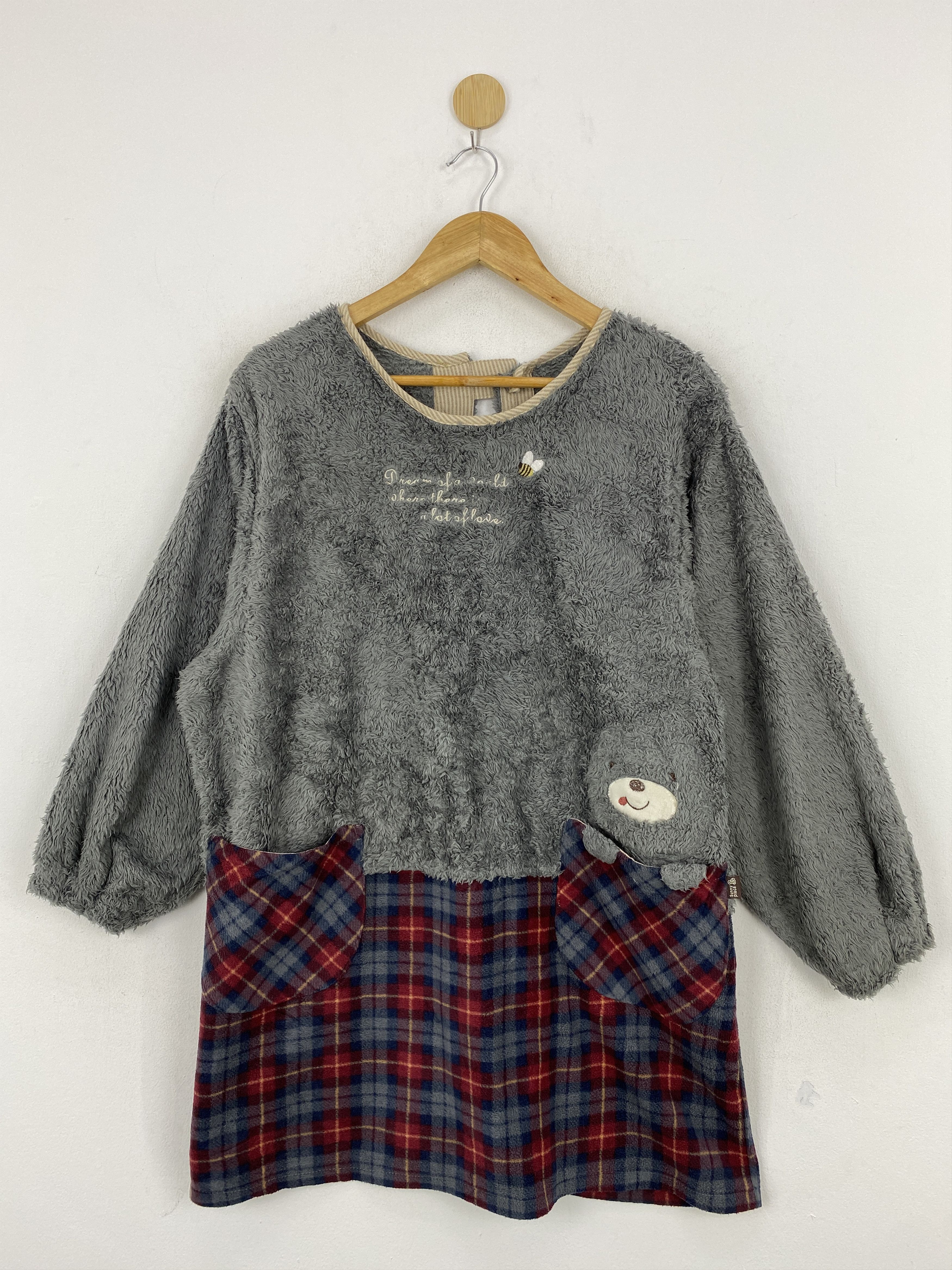 Japanese Brand Vintage Japanese Brand Fleece Grey Light Jacket JA0125 Size US M / EU 48-50 / 2 - 2 Thumbnail