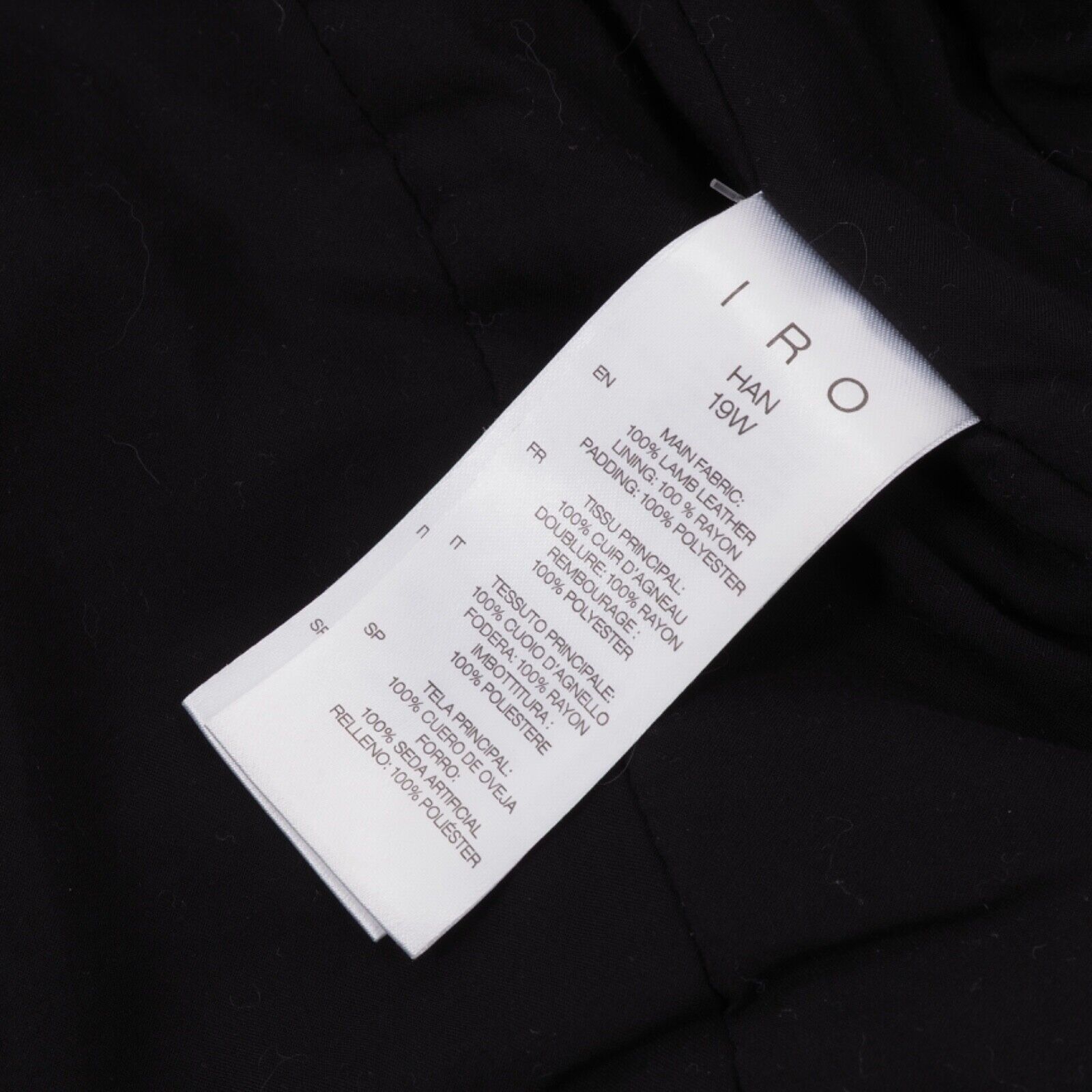 Iro IRO Han Faded Lambskin Leather Biker Jacket Size S / US 4 / IT 40 - 5 Thumbnail