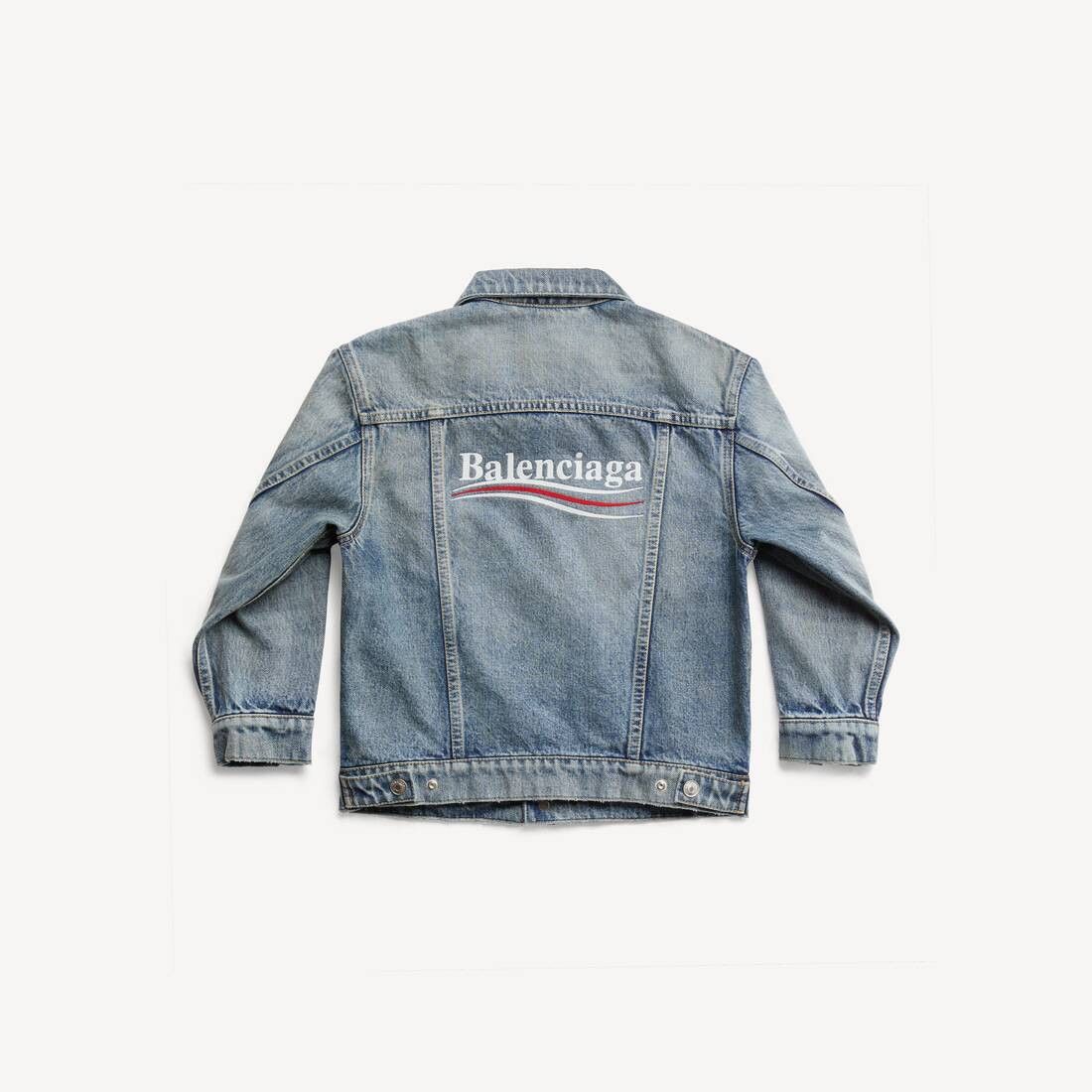 Balenciaga o1s1rm0326 Size:KIDS 8 / Political Campaign Oversized Jacket Size US XXS / EU 40 - 2 Thumbnail