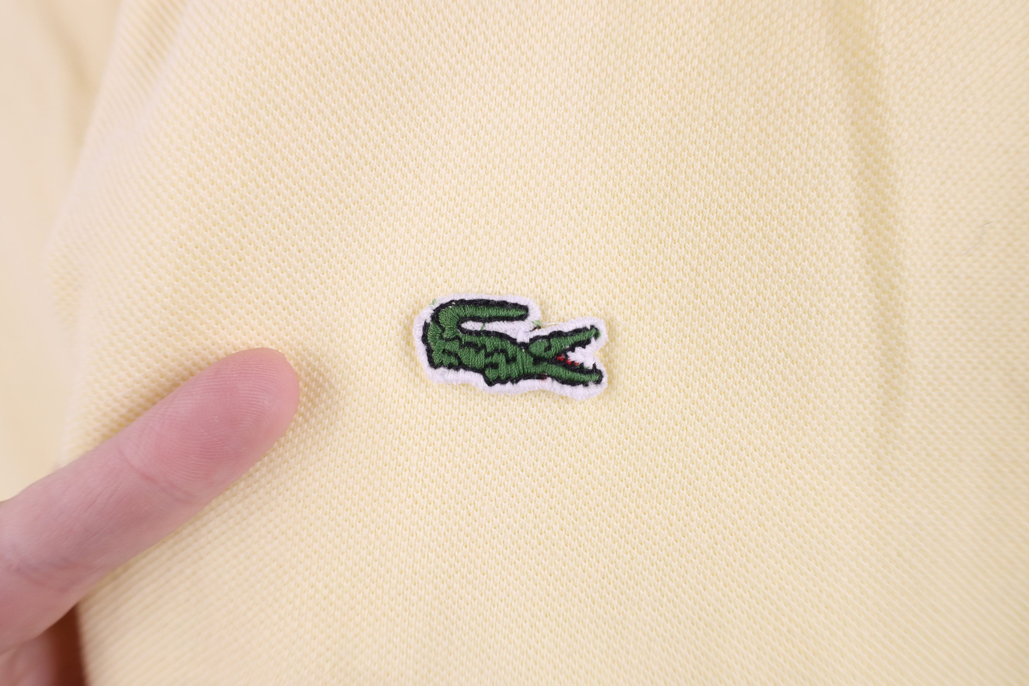 Lacoste Vintage Lacoste Faded Croc Logo Pique Cotton Golf Polo Shirt Size US XL / EU 56 / 4 - 4 Thumbnail