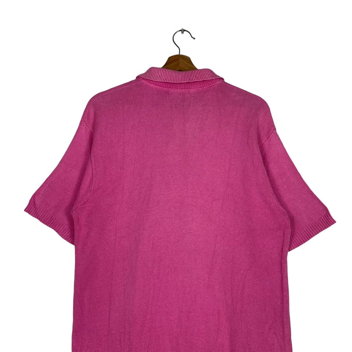 Polo Ralph Lauren POLO RALPH LAUREN Short Sleeve Pink Knitted Jumper #1228-C55 Size US M / EU 48-50 / 2 - 9 Thumbnail