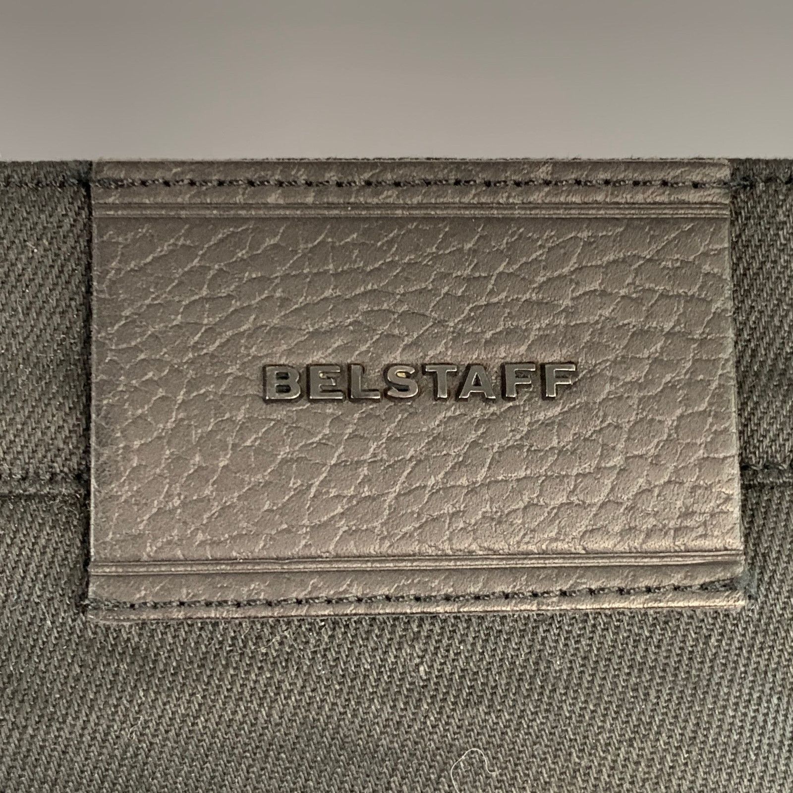 Belstaff BELSTAFF Black Twill Cotton Straight Zip Fly Biker Jeans Size US 34 / EU 50 - 4 Thumbnail