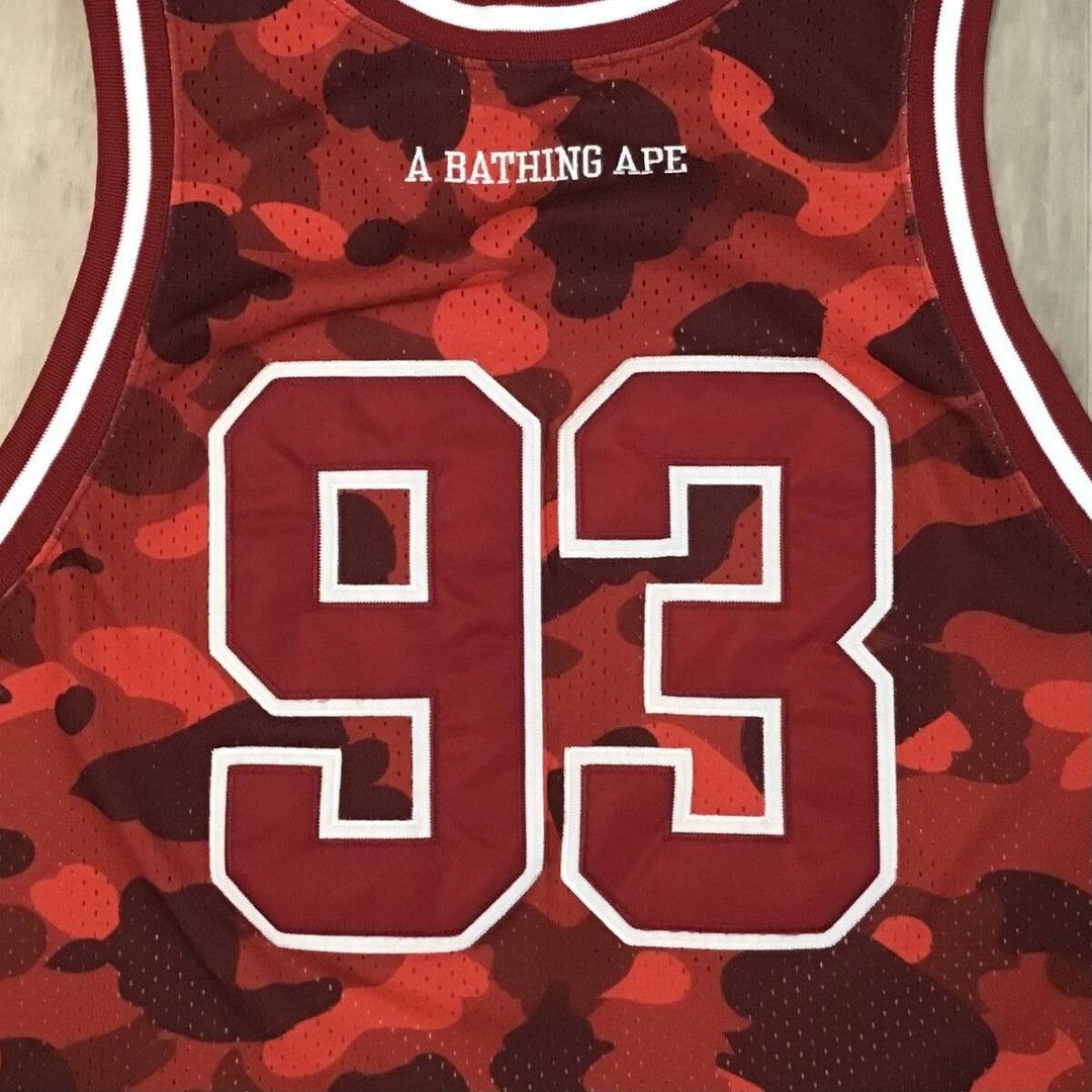 Bape BAPE Red camo basketball tank top a bathing ape Size US M / EU 48-50 / 2 - 4 Thumbnail
