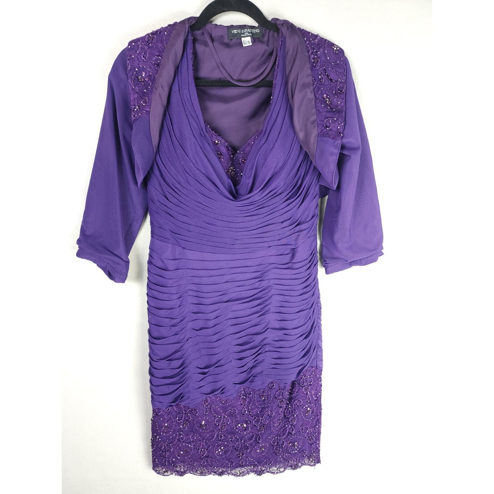 Other Veni Infantino for Ronalo Joyce Evening Dress w/Jacket Sz 6 Size M / US 6-8 / IT 42-44 - 1 Thumbnail