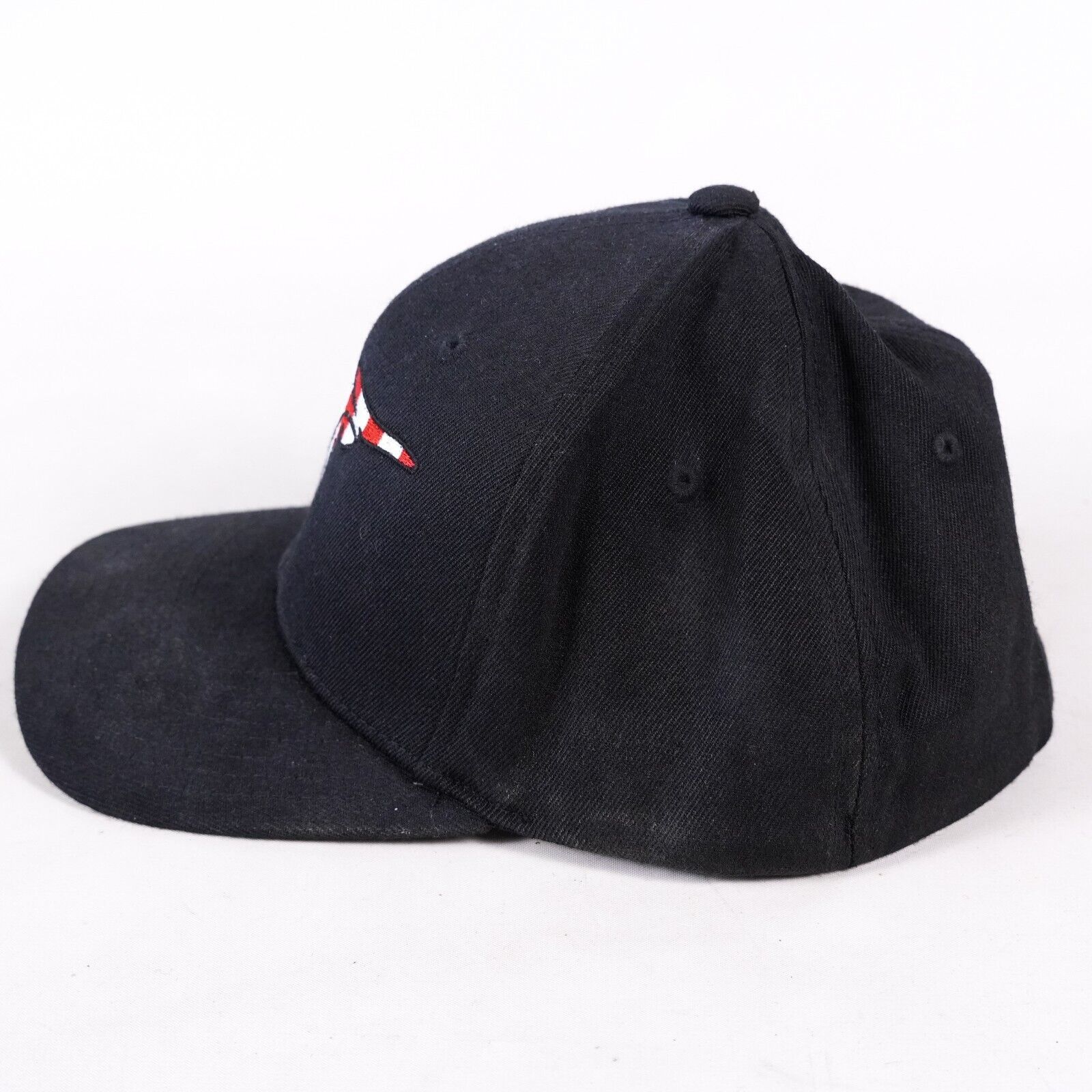 Other Flexfit USA American Flag Bull Cow Fit Baseball Hat Cap Blk Size ONE SIZE - 5 Thumbnail