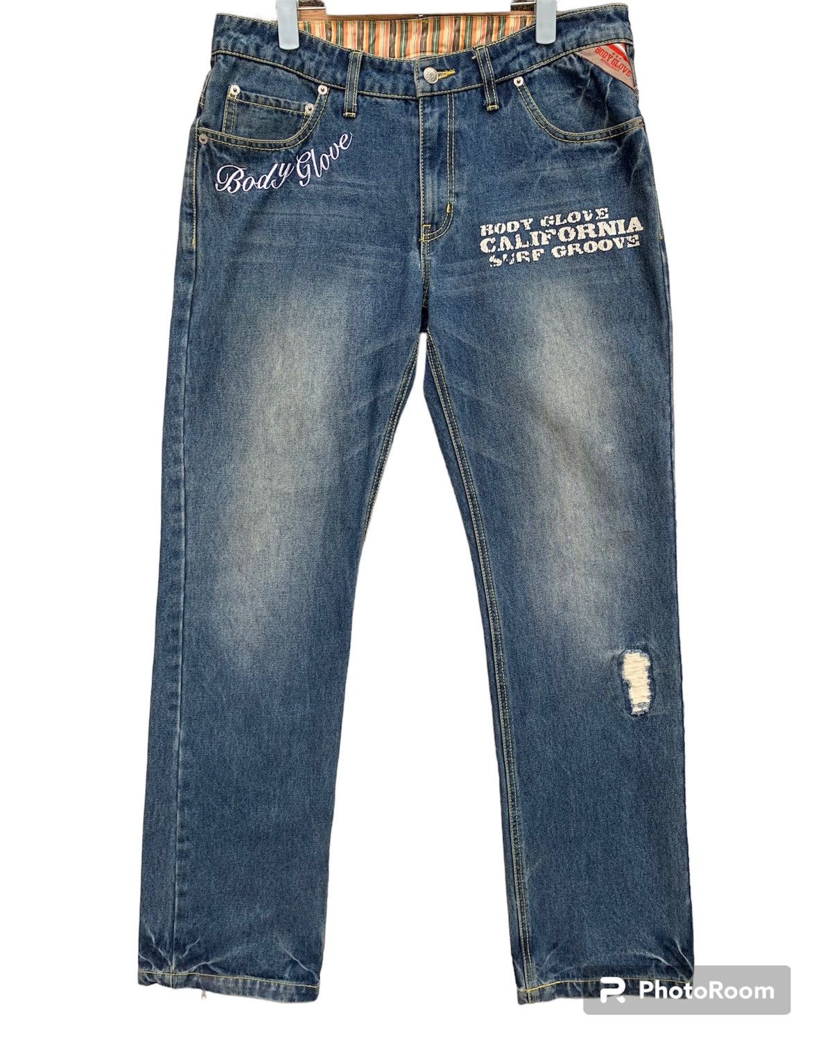 Body Glove Body Glove California Surf Groove Denim Pants Size US 32 / EU 48 - 2 Thumbnail