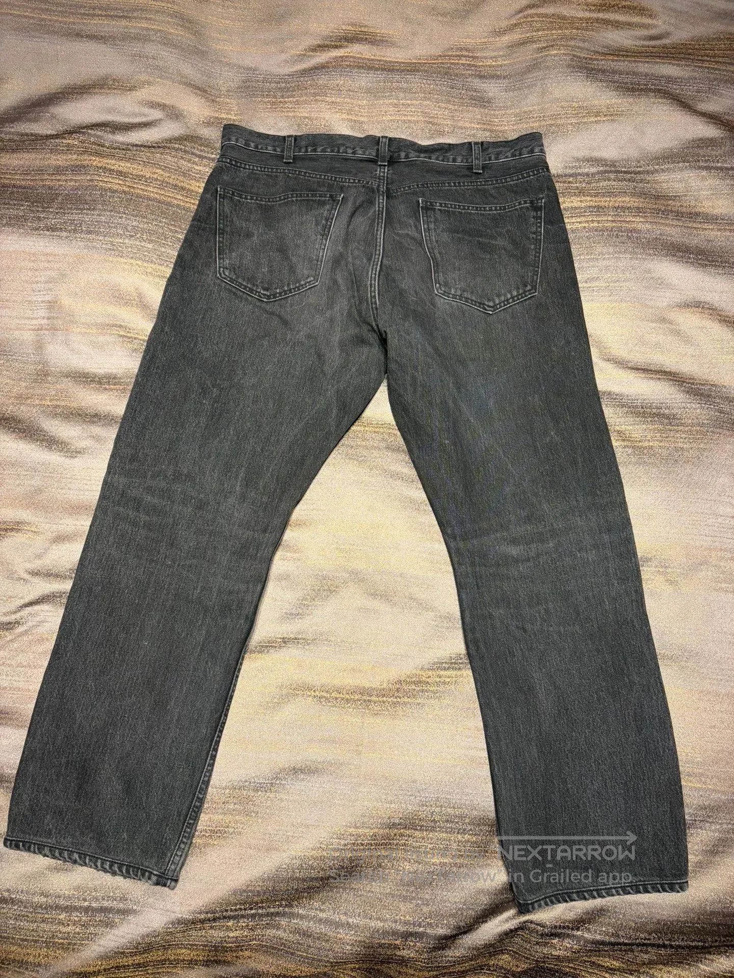 Celine Men's Gray-Black Denim Jeans Size 36.