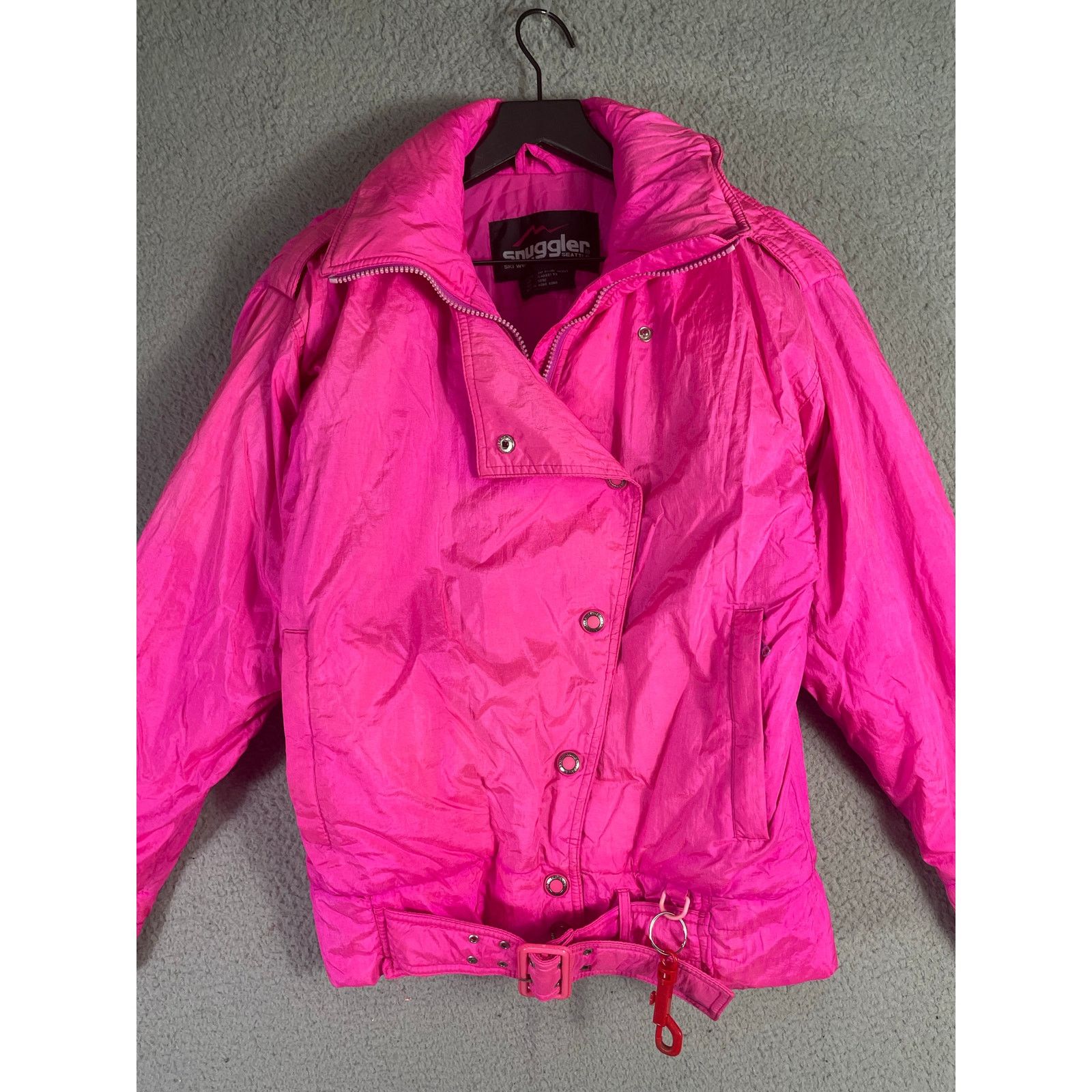 Vintage VTG Snuggler Seattle Pink Ski Jacket XS 80s Windbreaker Size XS / US 0-2 / IT 36-38 - 7 Thumbnail