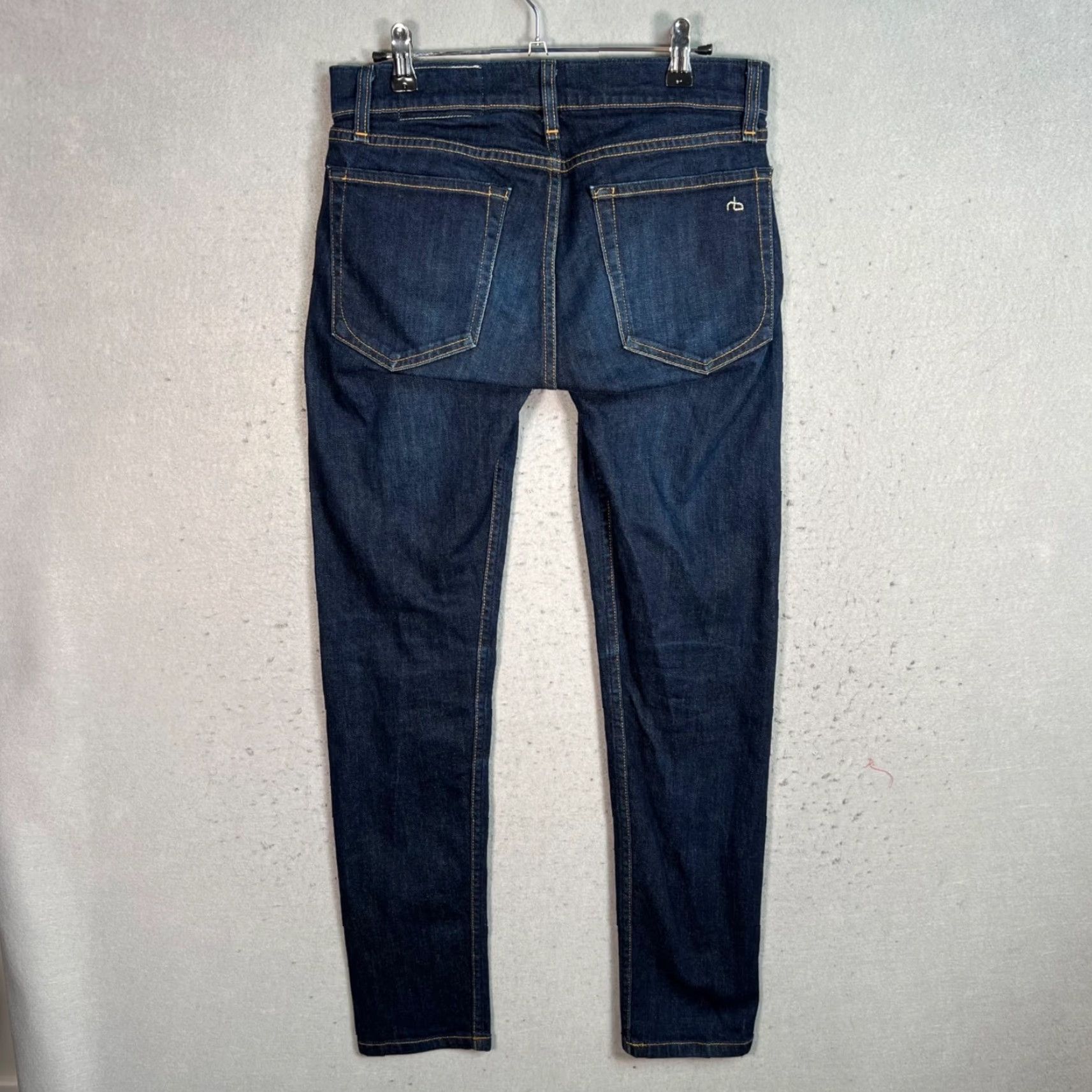 Rag & Bone rag & bone Womens Jeans Skinny Standard Issue Raw Denim Blue Size 31 Size 24" / US 00 / IT 34 - 2 Thumbnail