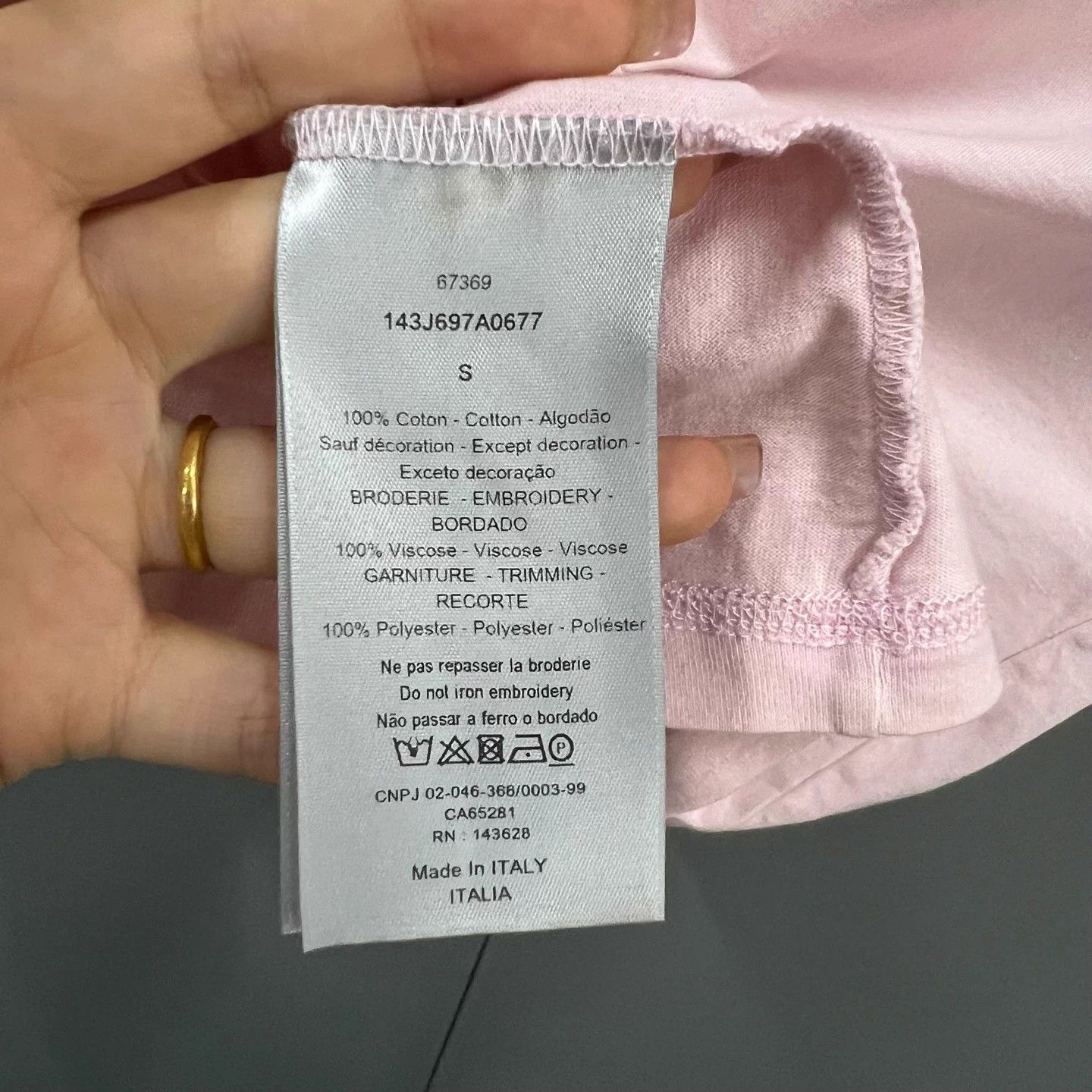 Dior Dior x Kenny Scharf Pink Embroidered Logo S Tee Size S / US 4 / IT 40 - 3 Thumbnail