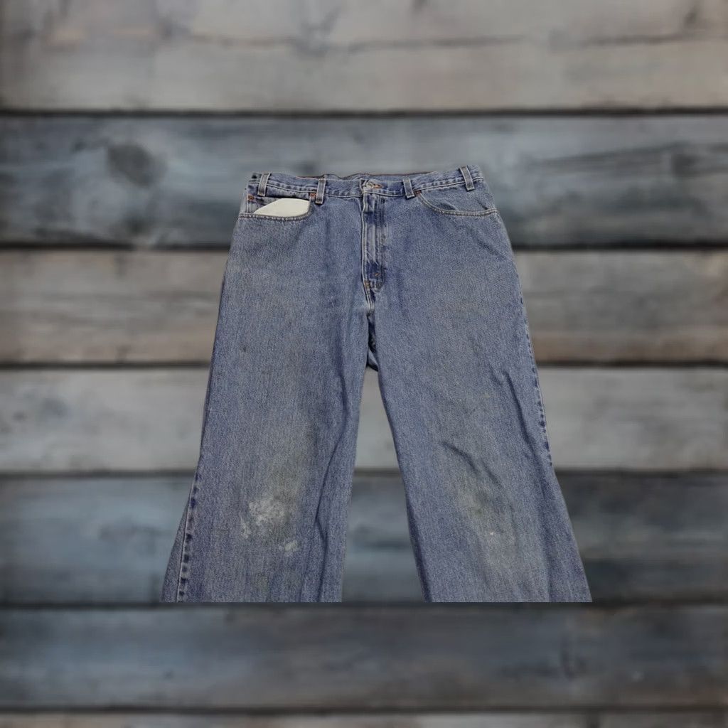 Levi's VINTAGE Levi's 550 Jeans Mens 36x32 Blue Relaxed Fit Light Wash Cowboy Rancher Jeans Mens 36 Blue Relaxed 550 Cowboy Jeans Levi's 550 Regular Fit Men Size US 36 / EU 52 - 1 Thumbnail