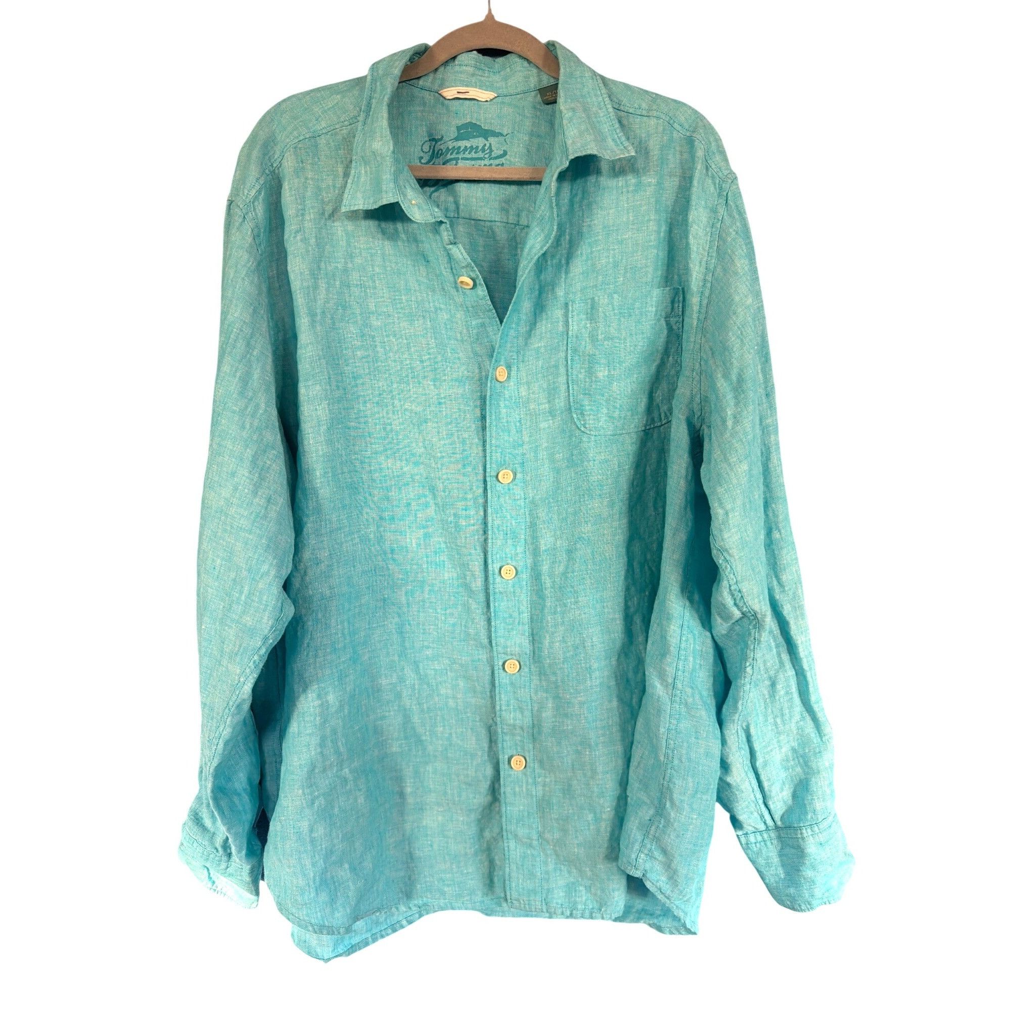 Tommy Bahama Tommy Bahama Paradise Breezer XL Linen long sleeve shirt but Size US XL / EU 56 / 4 - 2 Thumbnail