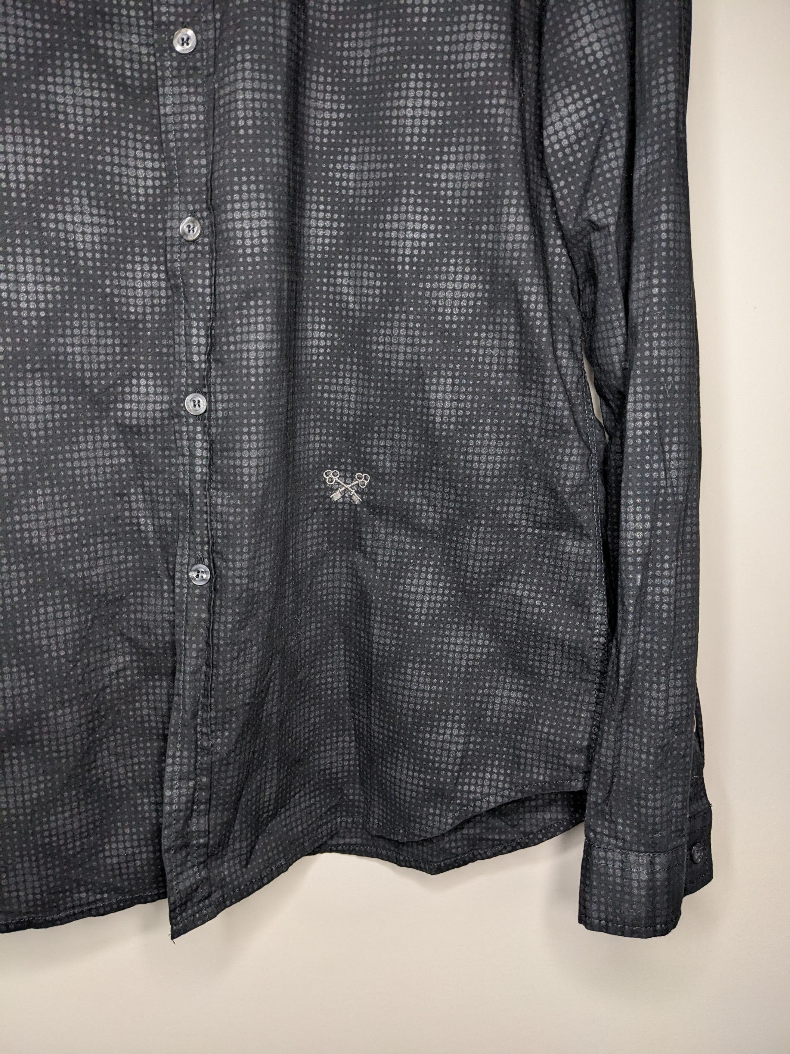 Energie VINTAGE Energie Button Up Shirt Geometric Black Large 90s Size US L / EU 52-54 / 3 - 3 Thumbnail