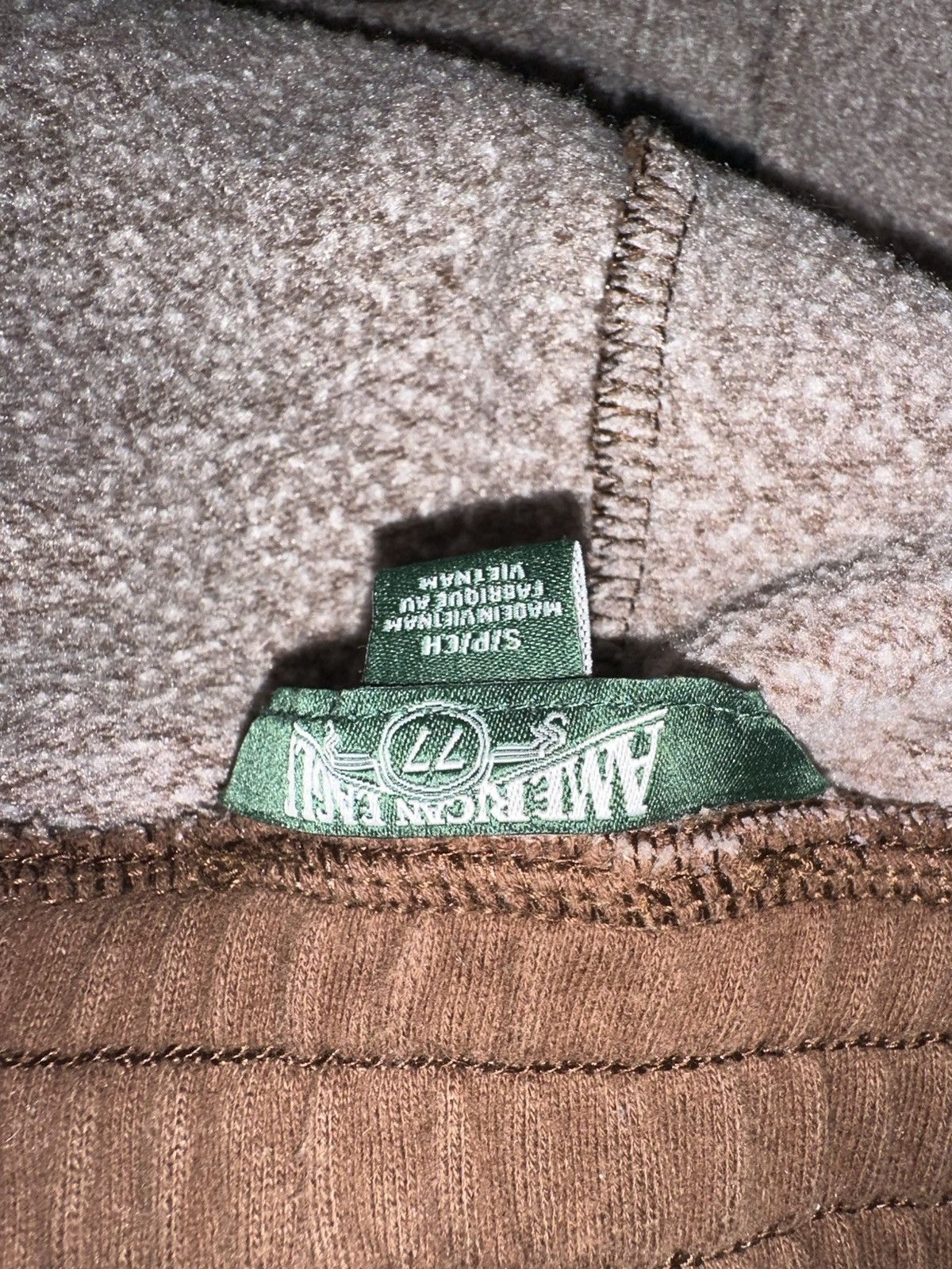 American Eagle Outfitters Y2K American Eagle Brown french terry cloth joggers sweats Size 26" / US 2 / IT 38 - 3 Thumbnail