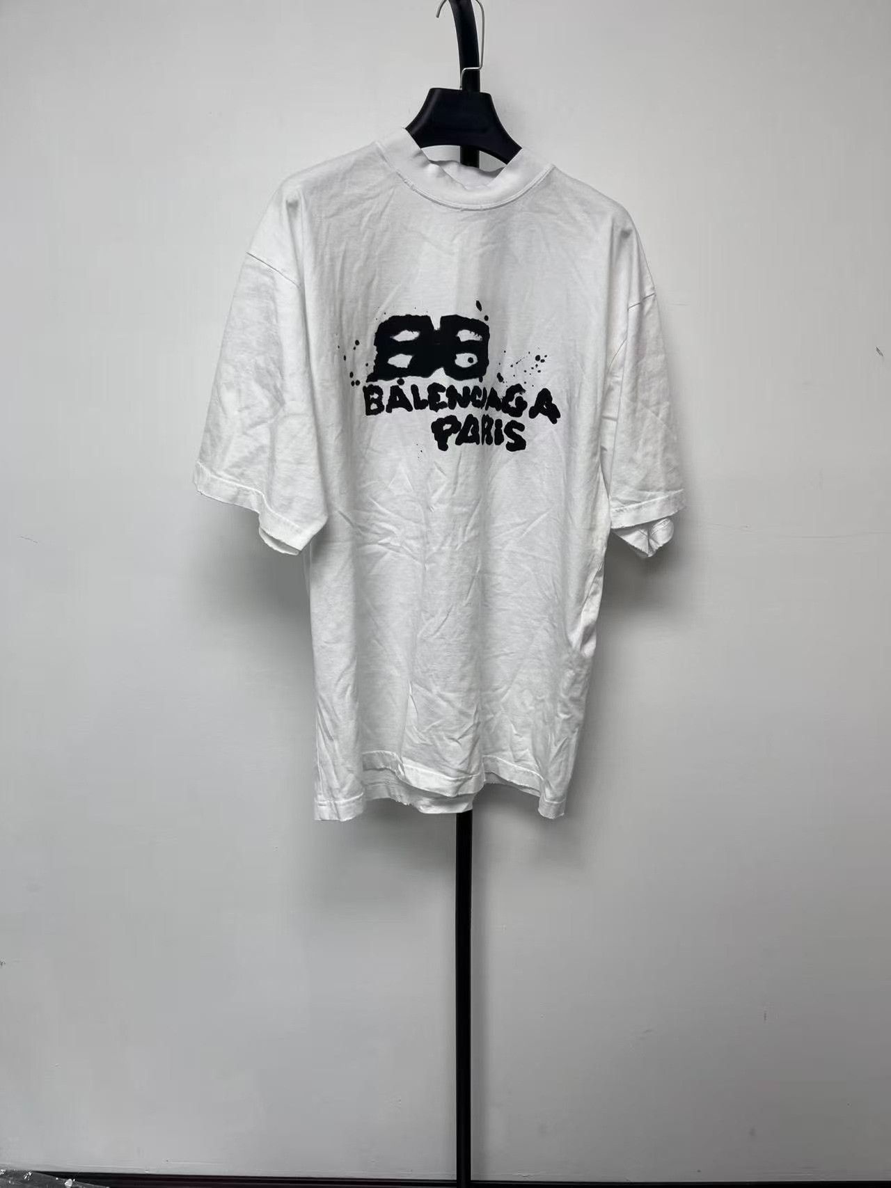 Balenciaga Balenciaga Men's Logo Print Crewneck T-Shirt Size US S / EU 44-46 / 1 - 1 Thumbnail