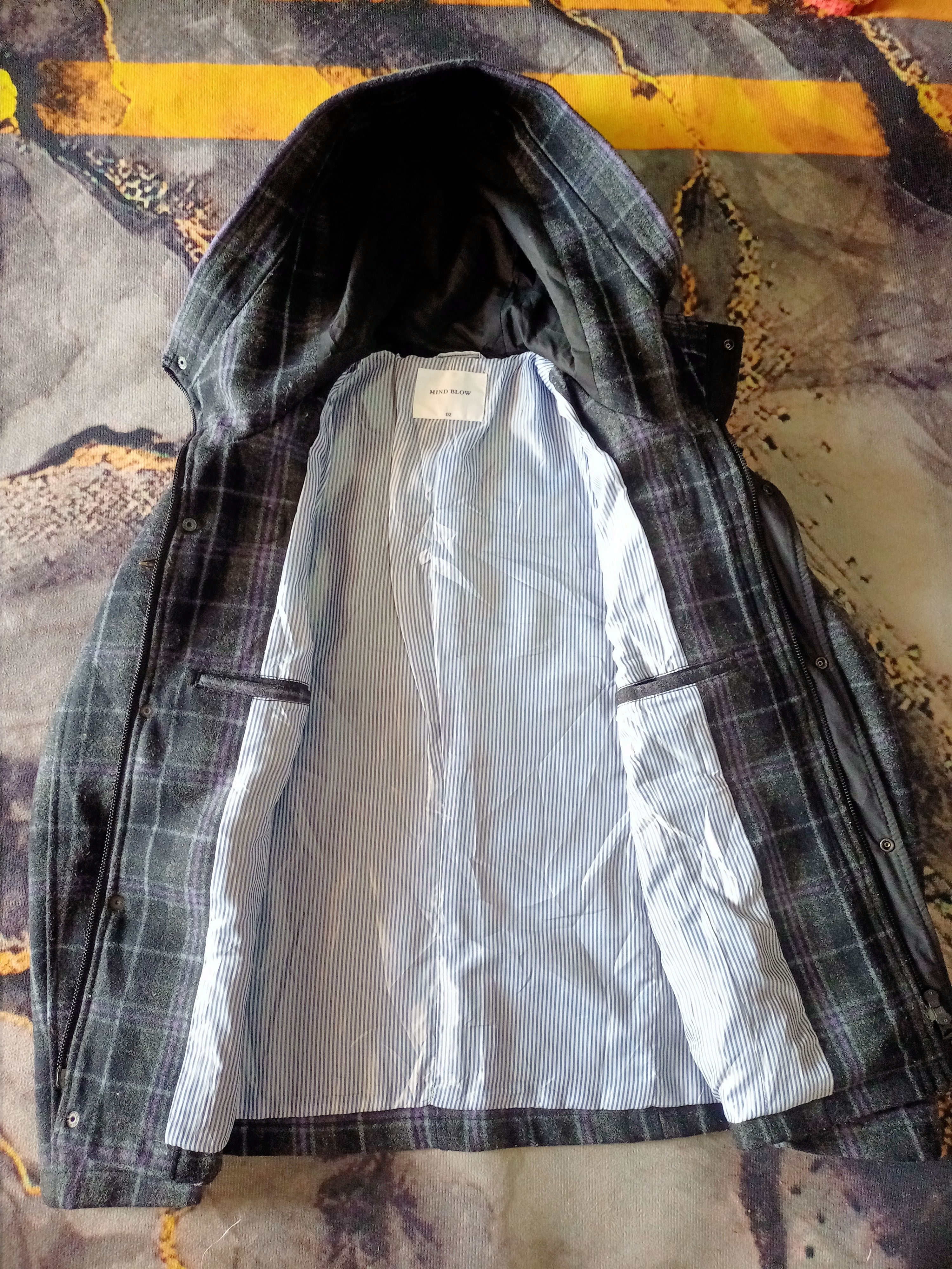 Japanese Brand JAPANESE BRAND MIND BLOW WOOL HOODIES JACKET Size US L / EU 52-54 / 3 - 6 Thumbnail