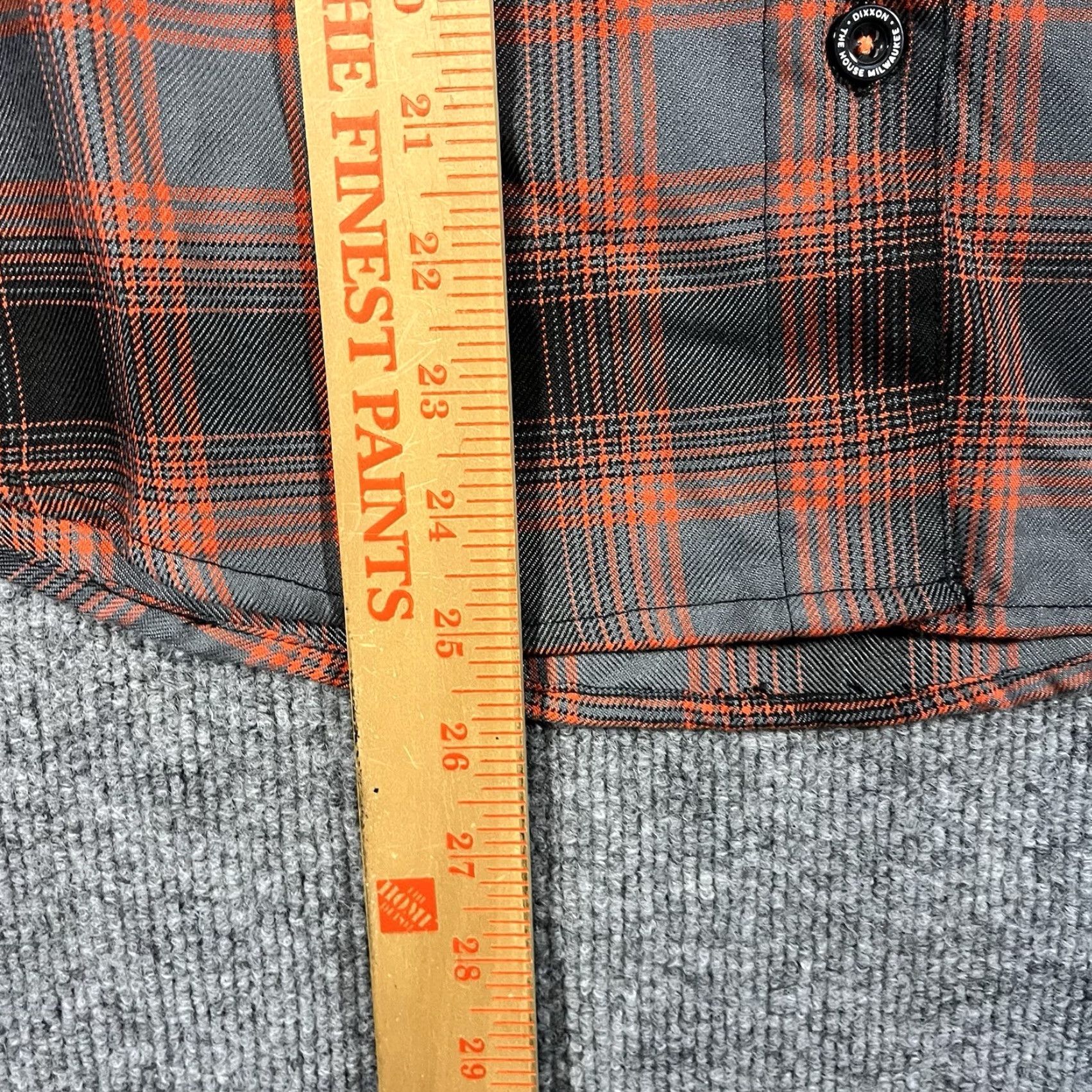 CO Dixxon Shirt Women's Small The House Of Milwaukee Plaid Multicolor Button-Up Long Sleeve Collared USA 100% Polyester Limited Ed Orange Black Size S / US 4 / IT 40 - 5 Thumbnail
