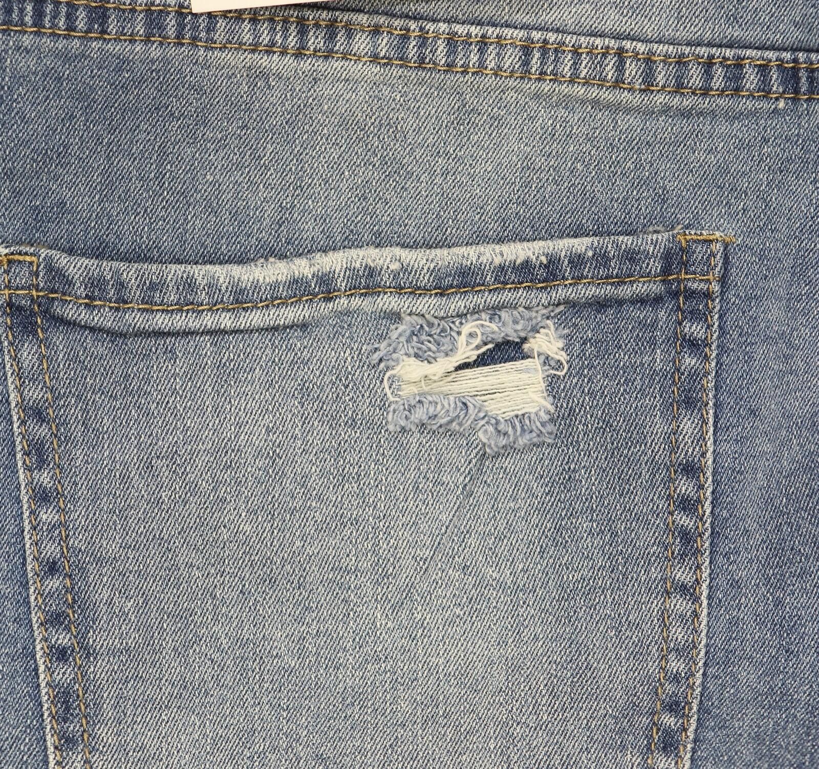 Other Nwt Gogo Jeans Frayed Jeans Medium White Wash Blue 20w Size 42" / US 20 - 9 Thumbnail