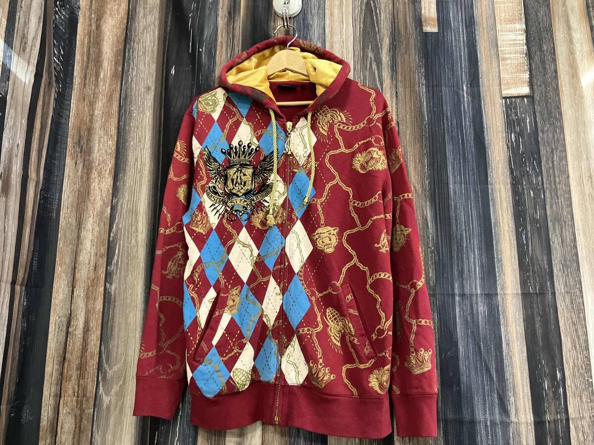 Christian Audigier Christian Audiger Zip Up Parka Hoodie Size US S / EU 44-46 / 1 - 1 Thumbnail