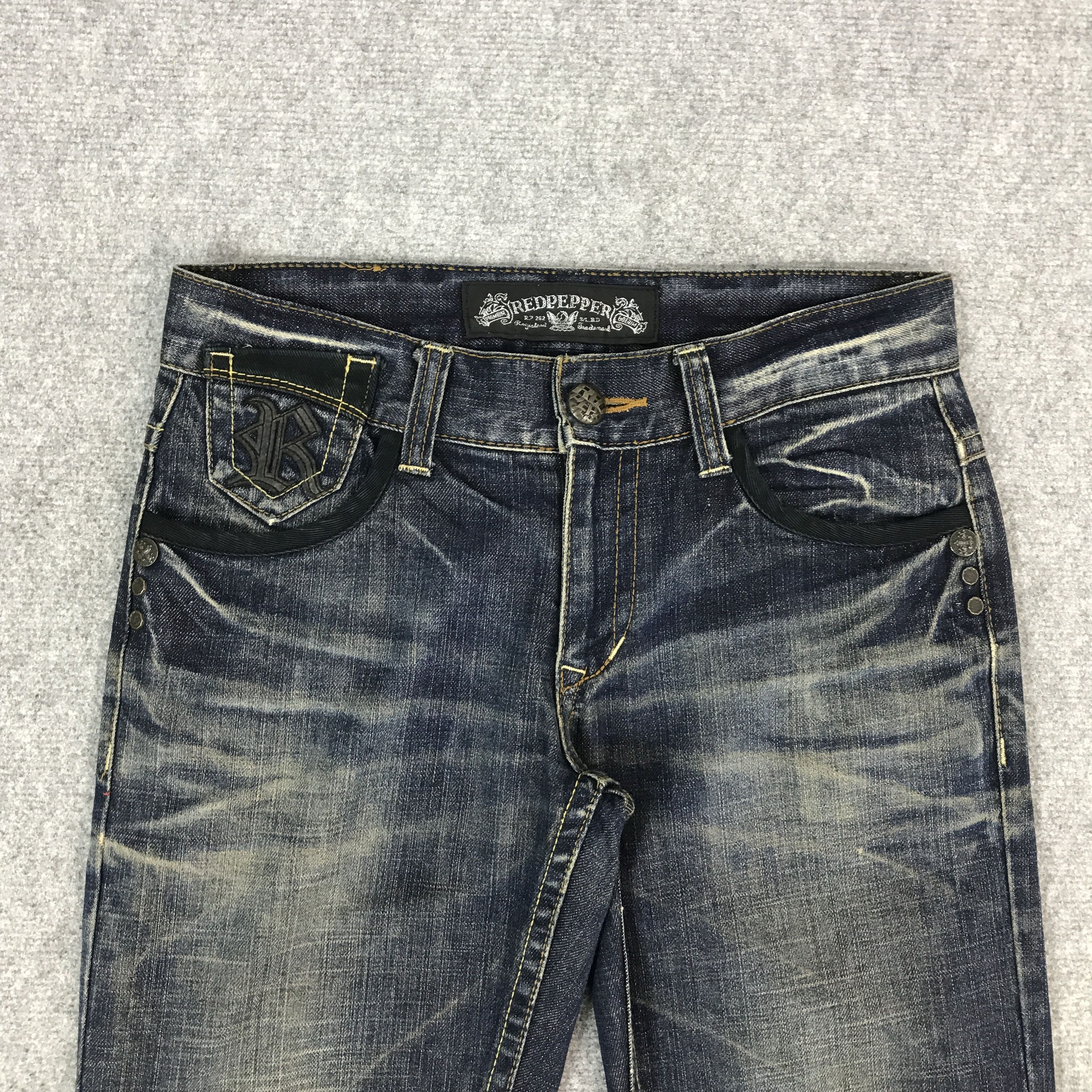 Japanese Brand JAPAN DESIGN RED PEPPER DENIM JEANS PANTS Size US 30 / EU 46 - 3 Thumbnail