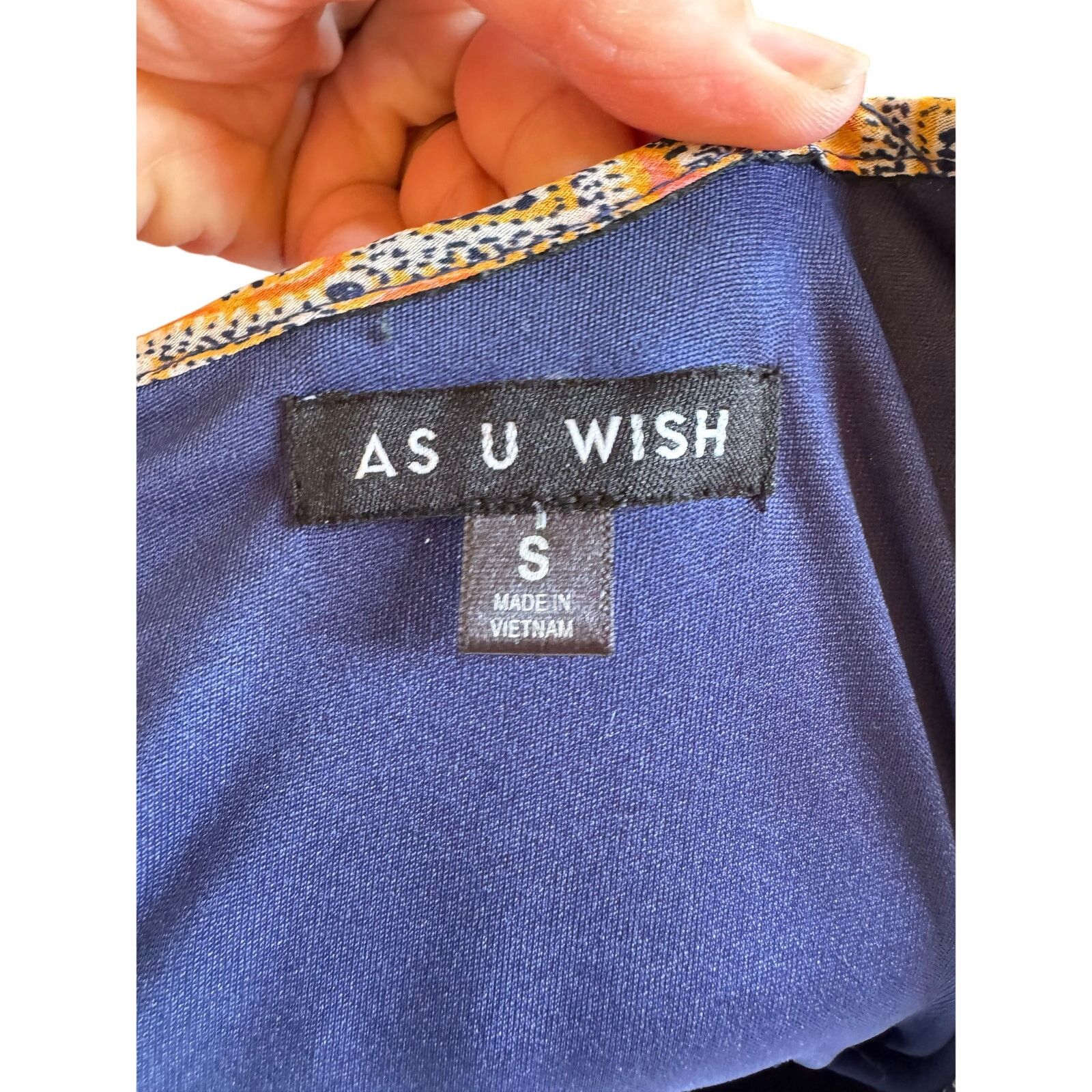 Other As U Wish Sleeveless Dress | Blue & Orange | Small Size S / US 4 / IT 40 - 9 Thumbnail