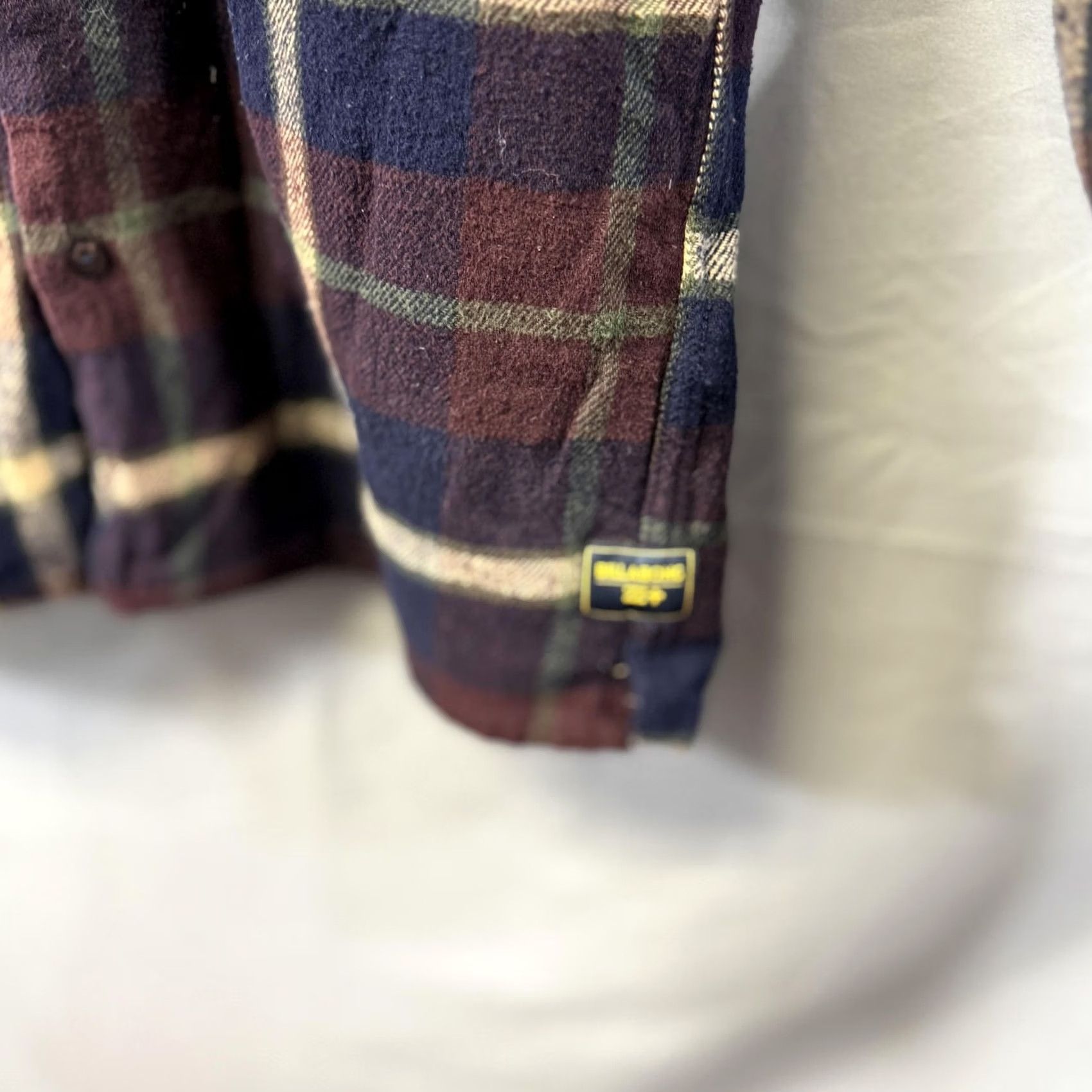 Billabong Billabong Shirt Mens Medium Navy Brown Plaid Flannel Button Up Casual Cotton Size US M / EU 48-50 / 2 - 3 Thumbnail