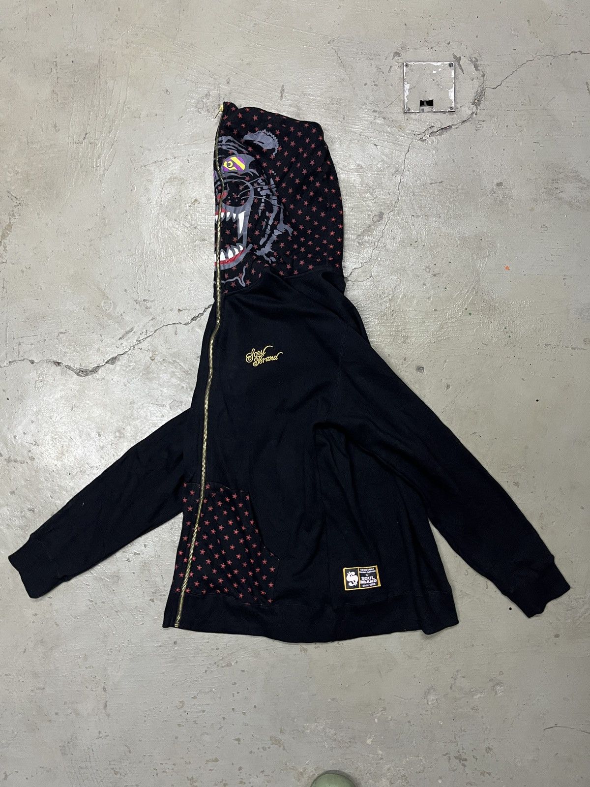 Beauty Beast × Vintage Soul Brand Y2K Full Zip Tiger hoodie like Bape Shark Size US XL / EU 56 / 4 - 3 Thumbnail