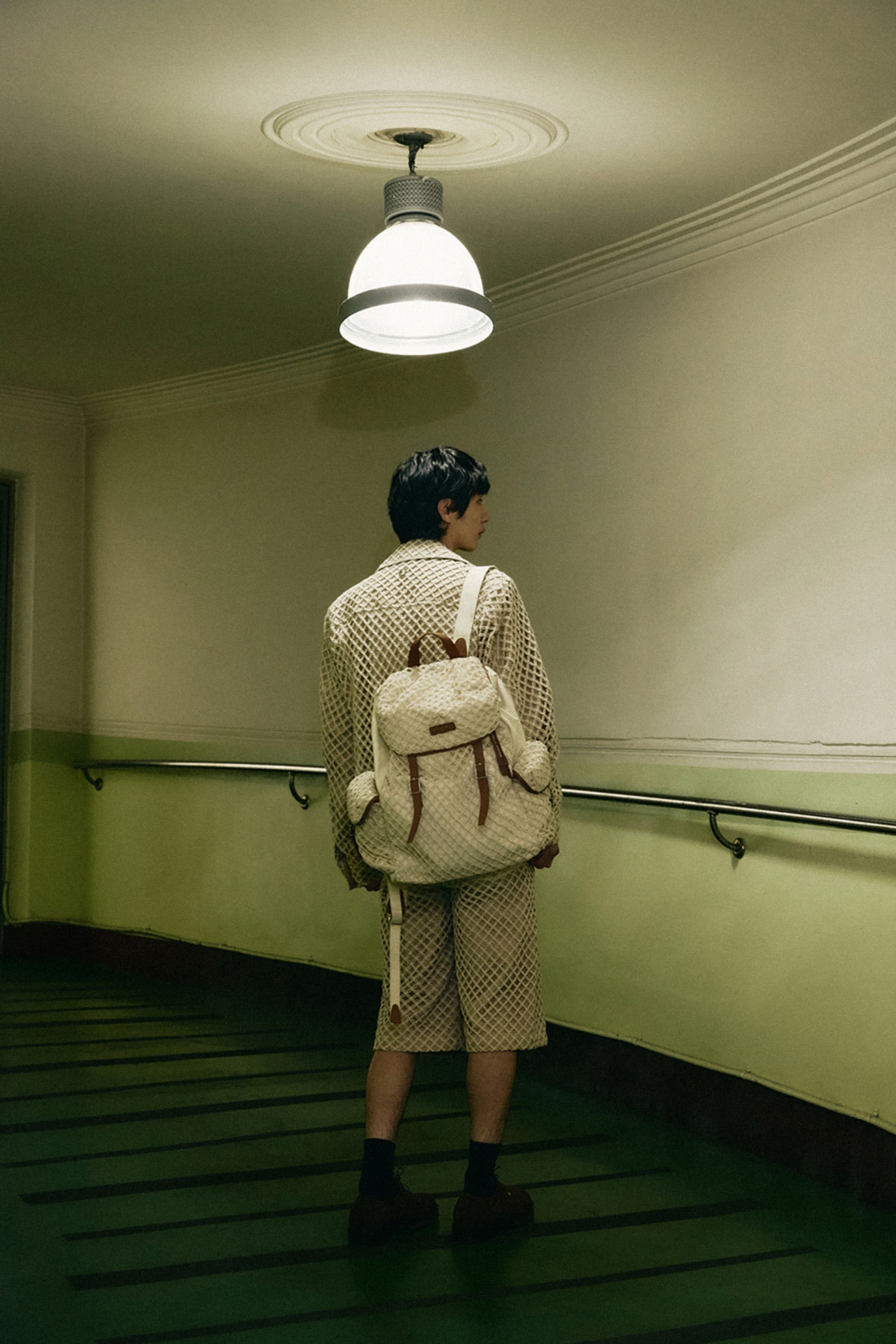 Wooyoungmi BNWT SS25 WOOYOUNGMI IVORY KNIT NET COTTON BACKPACK Size ONE SIZE - 17 Thumbnail