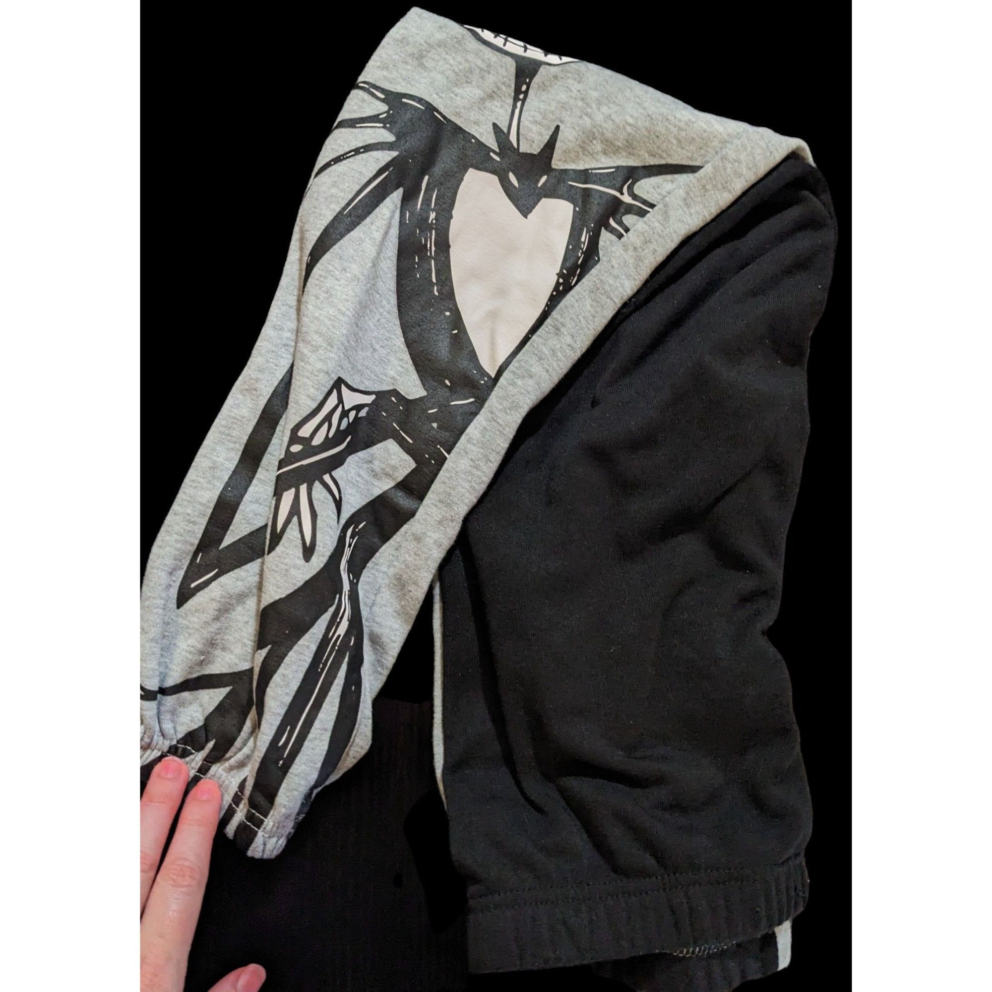 Disney Nightmare Before Christmas Black And Grey Joggers Size 26" / US 2 / IT 38 - 4 Thumbnail