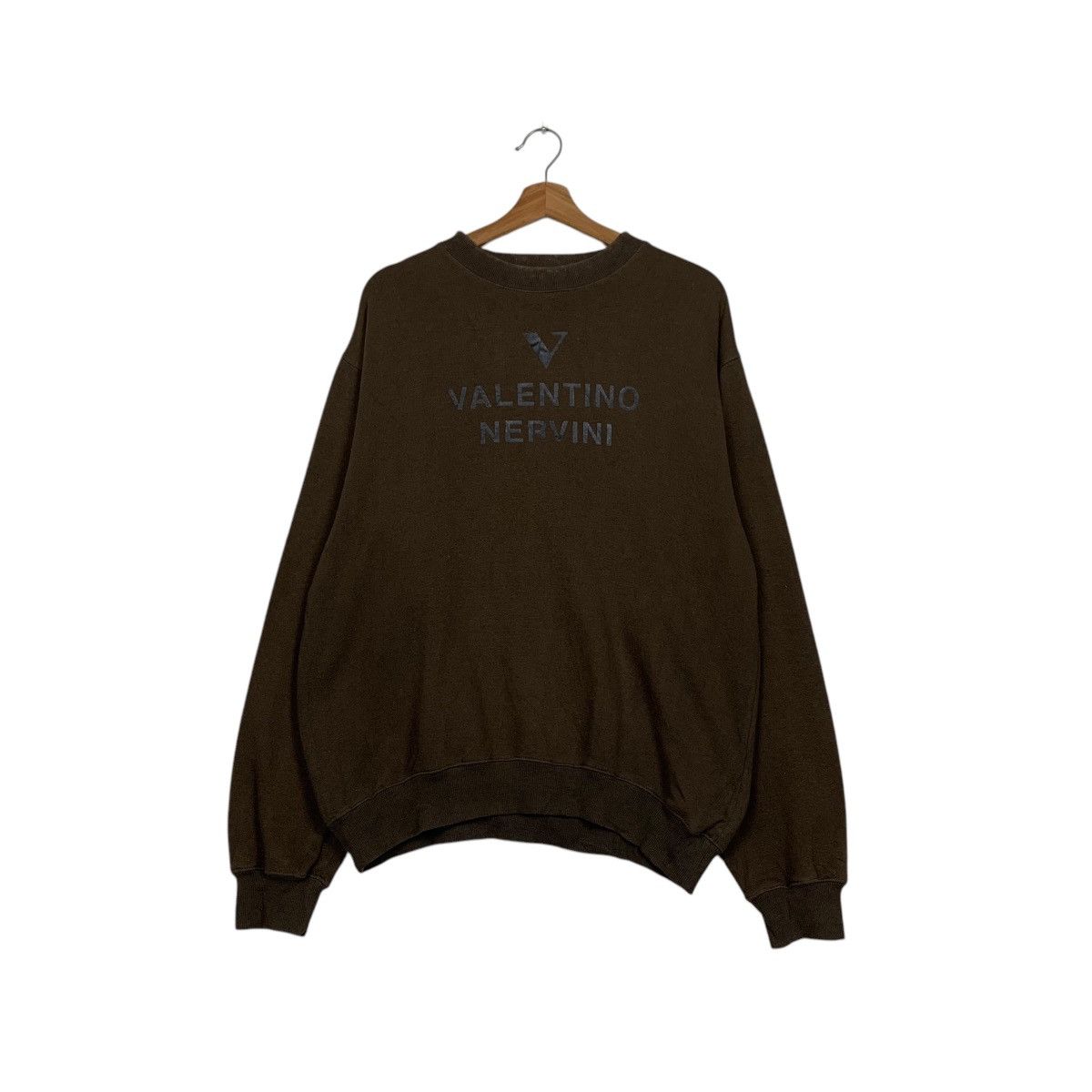VALENTINO NERVINI Big Logo Crewneck Sweatshirt #2218-C98