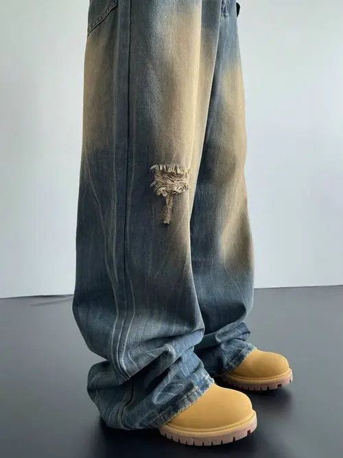 Jean Kimiko x Kumi VIntage Retro Y2k Washed Jeans Pants 90s Size US 32 / EU 48 - 6 Thumbnail