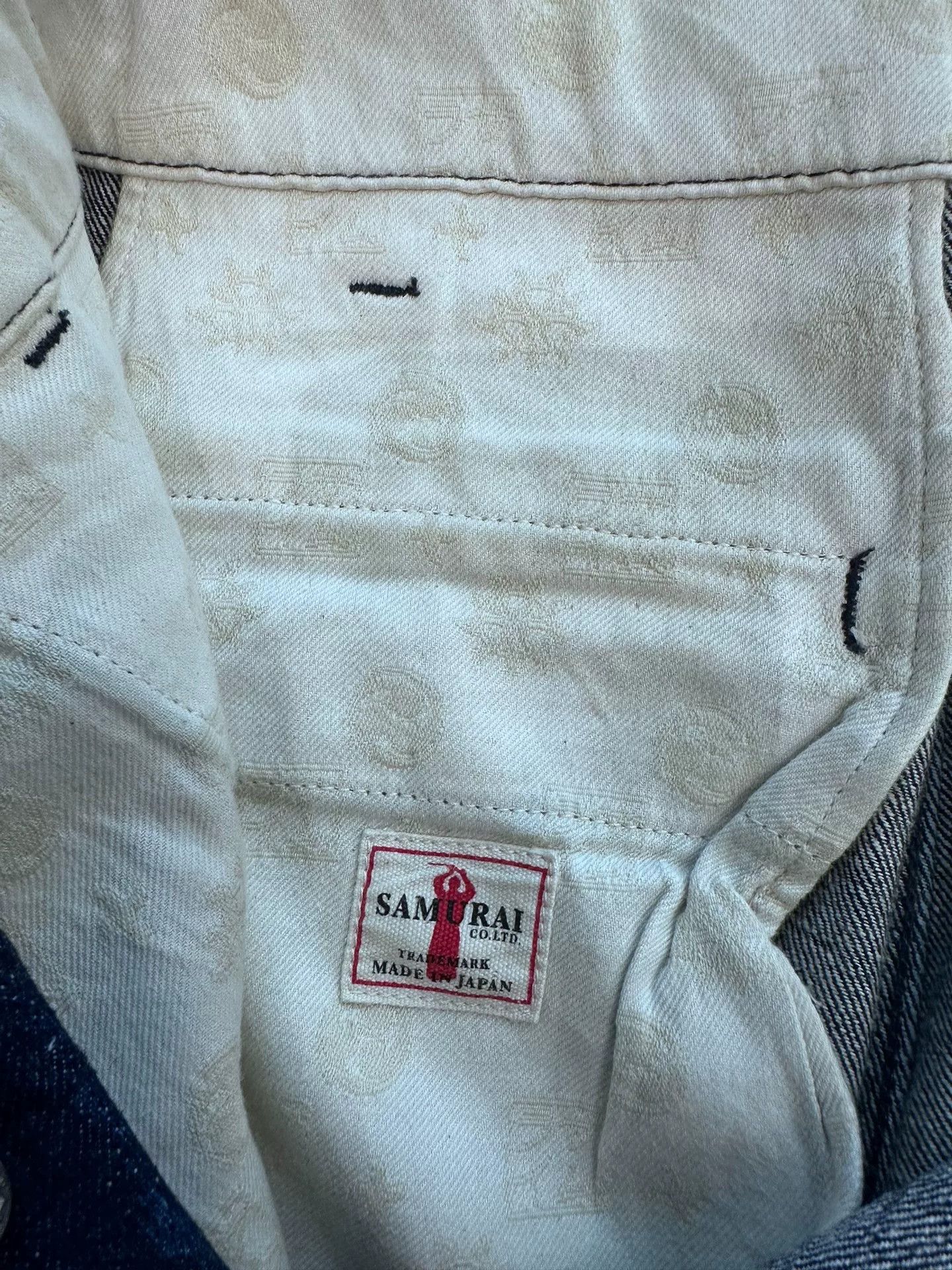 Vintage Samurai Style Denim Shorts for Men Size US 32 / EU 48 - 1 Thumbnail