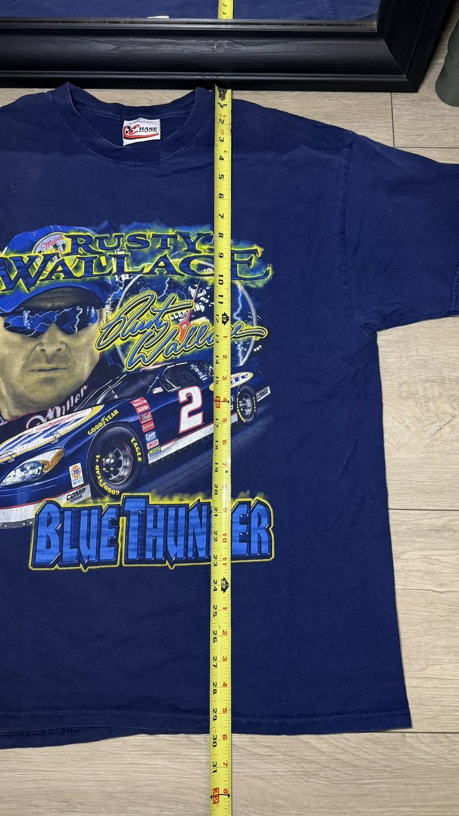 NASCAR Vintage 2000s Rusty Wallace #2 Nascar Blue Thunder Racing Size US L / EU 52-54 / 3 - 6 Thumbnail