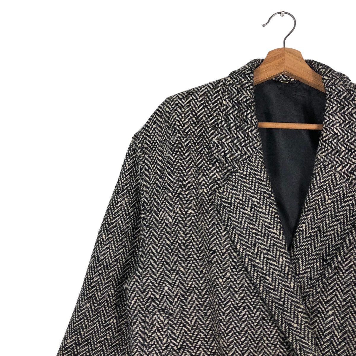 Issey Miyake 🔥Vintge Wool Bomber Jacket Herringbone Reor Japan Made Size US M / EU 48-50 / 2 - 7 Thumbnail