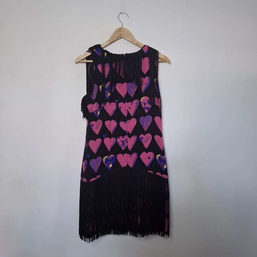 H&M × Versace VERSACE X H&M Fringe Lovehearts Flapper Dress Size 40 Size M / US 6-8 / IT 42-44 - 2 Thumbnail