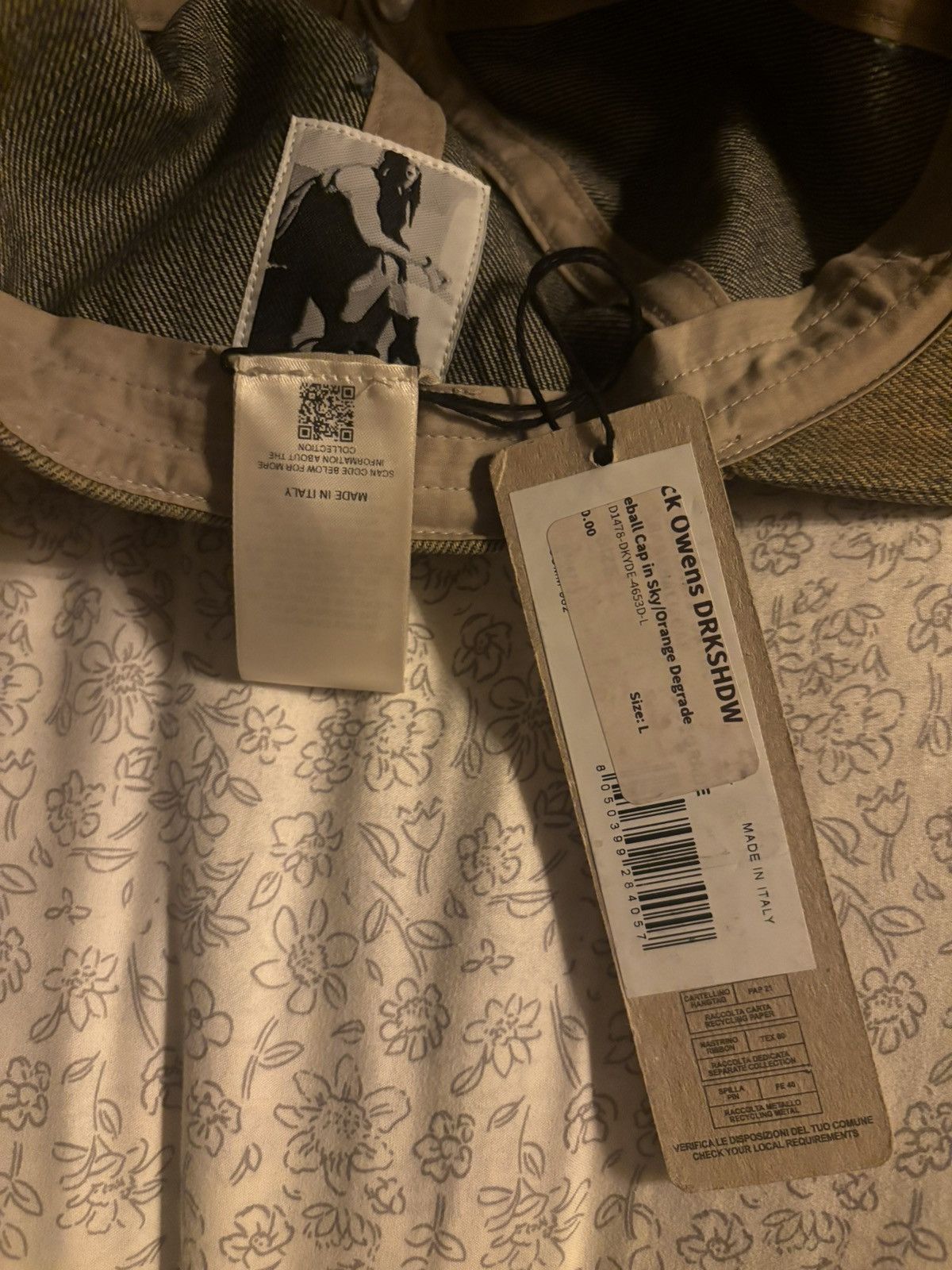 Rick Owens Drkshdw Rick Owens Denim baseball cap Size 42 - 2 Thumbnail